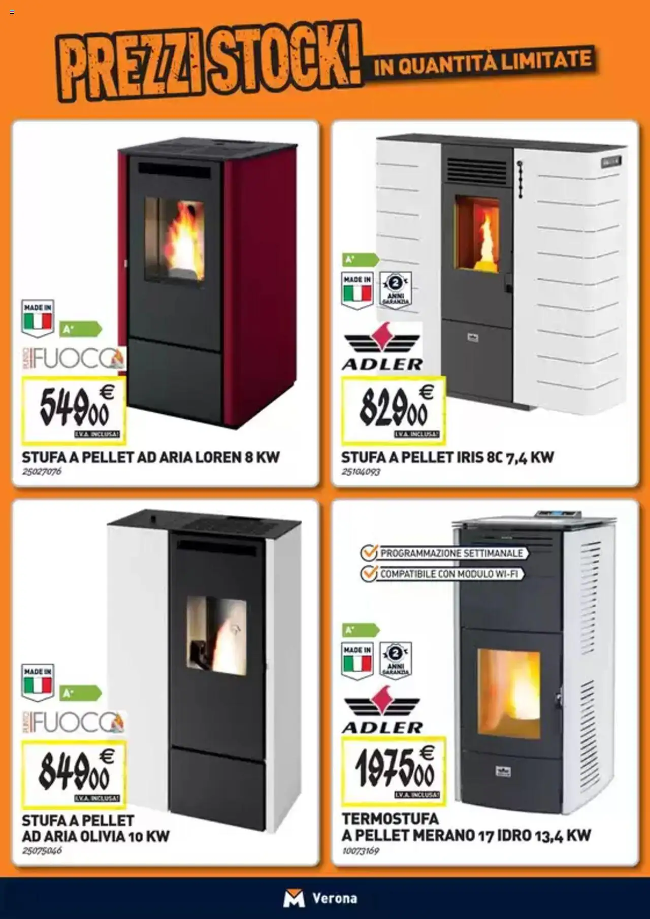 Volantino TECNOMAT del 25.09.2025 | Pagina: 10 | Prodotti: Pellet, Stufa a pellet, Stufa