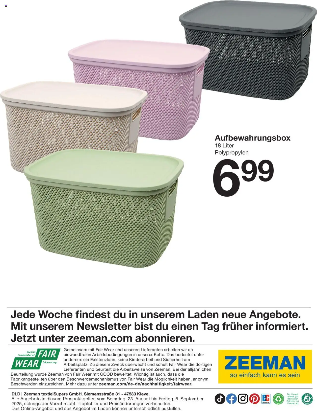 Zeeman Prospekt 	 - gültig ab dem 23.08.2025 | Seite: 33 | Produkte: Batterien
