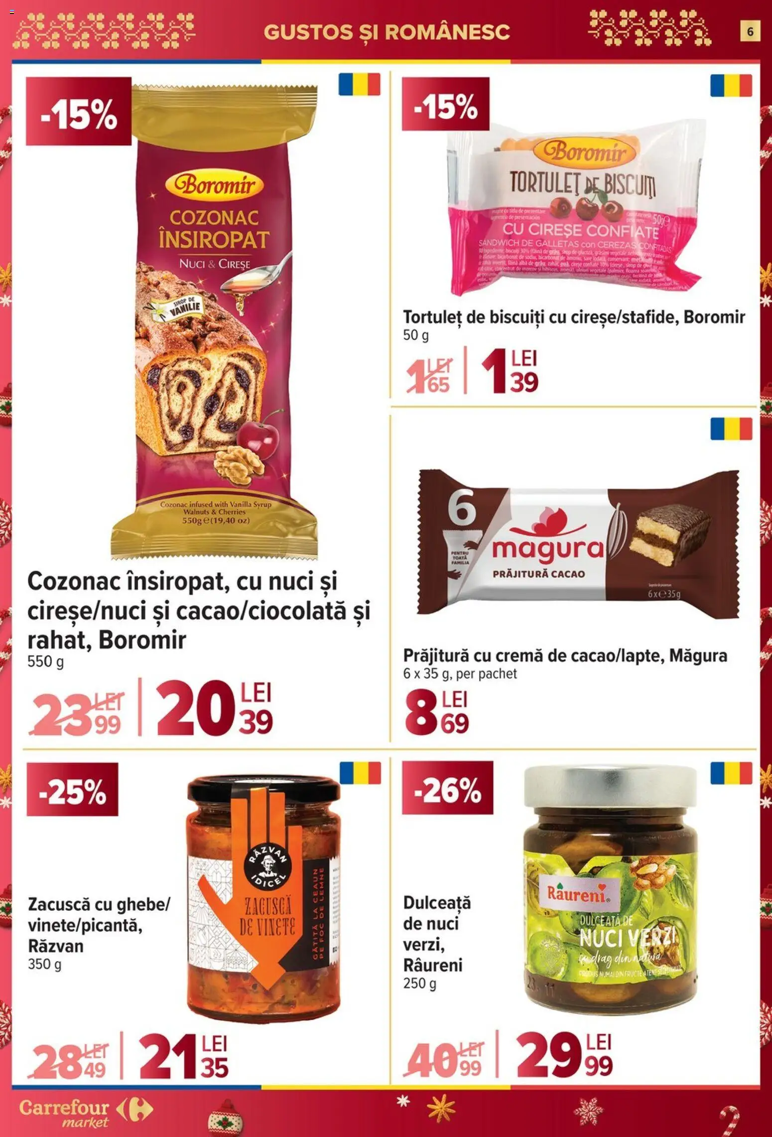 Noul catalog Carrefour – valabil de la 26.11.2025 | Pagină: 6 | Produse: Cremă, Cacao, Nuci, Cireșe