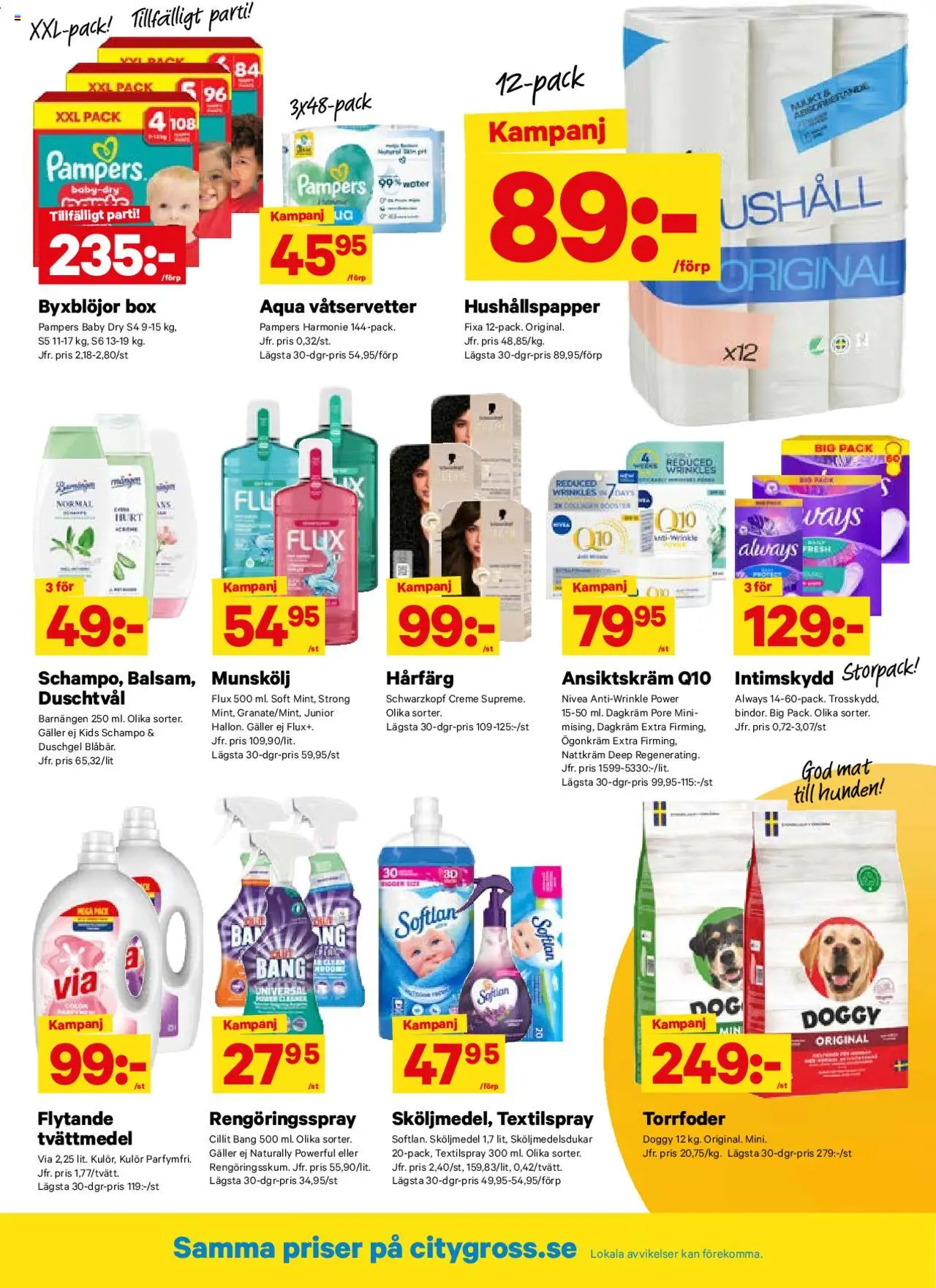 City Gross reklamblad aktuell från 20.10.2025 | Sida: 11 | Produkter: Munskölj, Schampo, Duschtvål, Galler