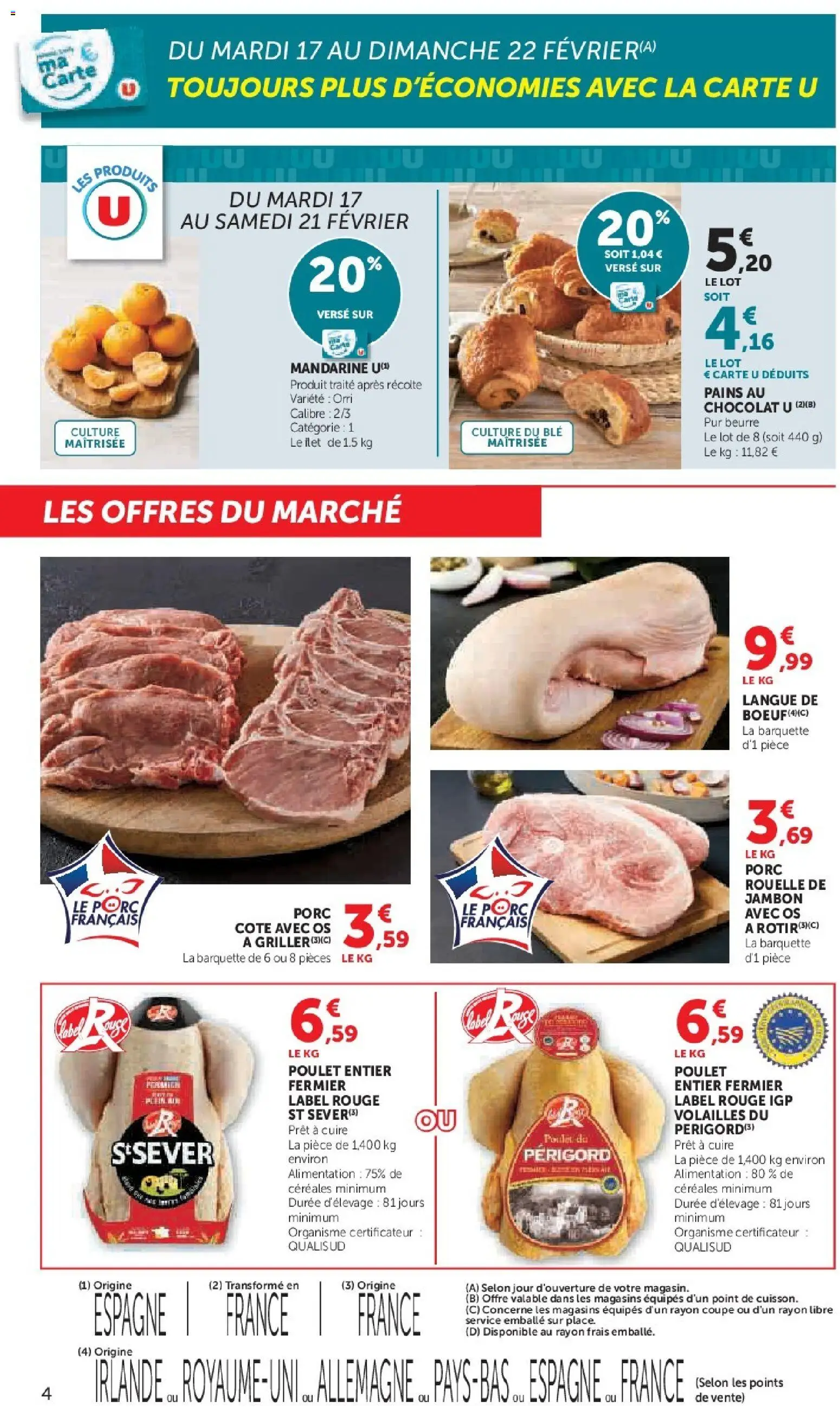 {H1} | Page: 4 | Produits: Beurre, Chocolat, Jambon, Porc