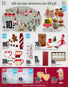 ÖoB - erbjudanden - Förhandsvisning av reklamblad från butik ÖoB aktuell från 27.10.2025 | Sida: 6 | Produkter: Bordslampa, Kudde, Ljus, Kalender