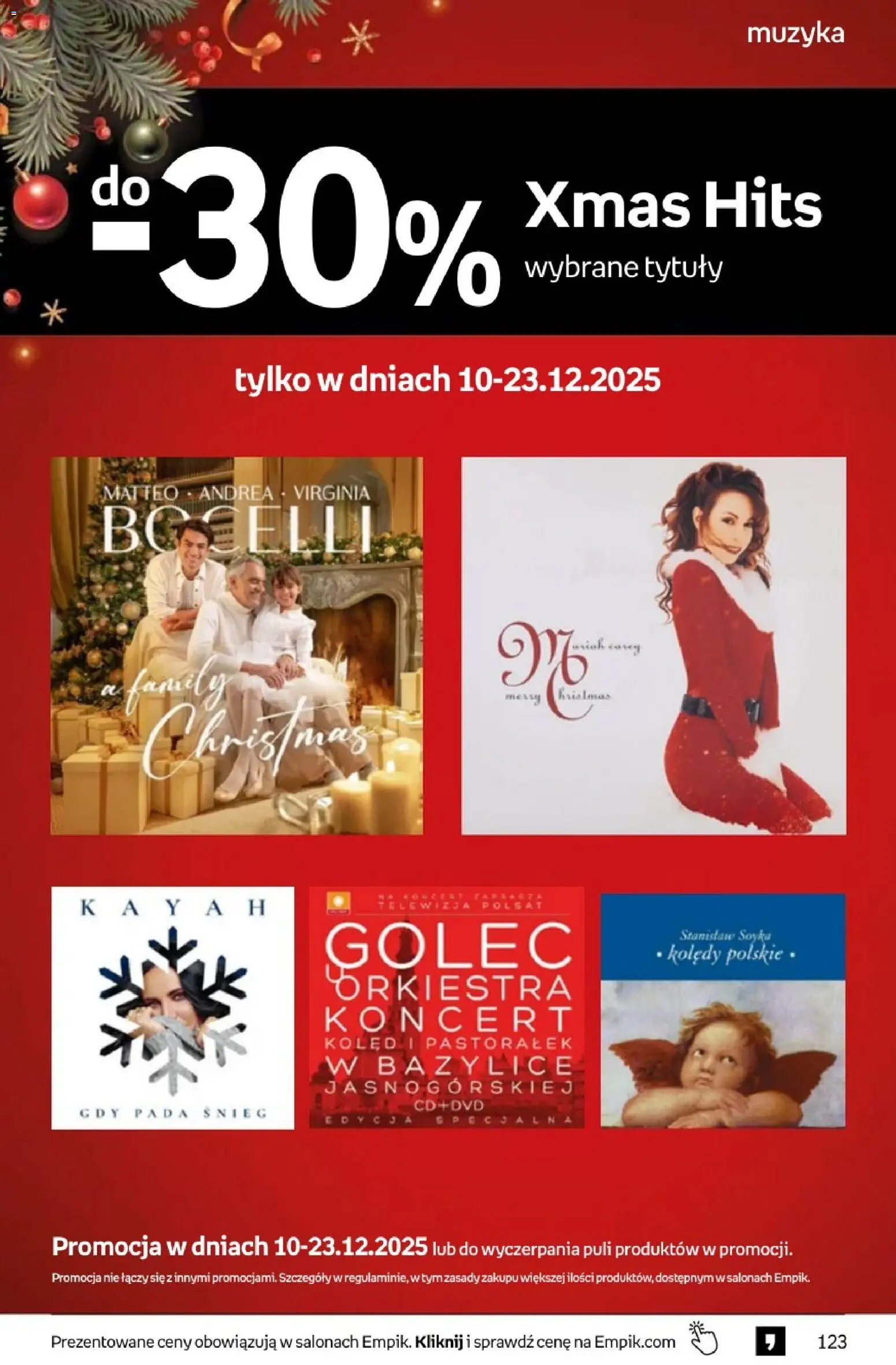 Empik promocje - Tom kultury Muzyka od 10.12.2025 | Strona: 14