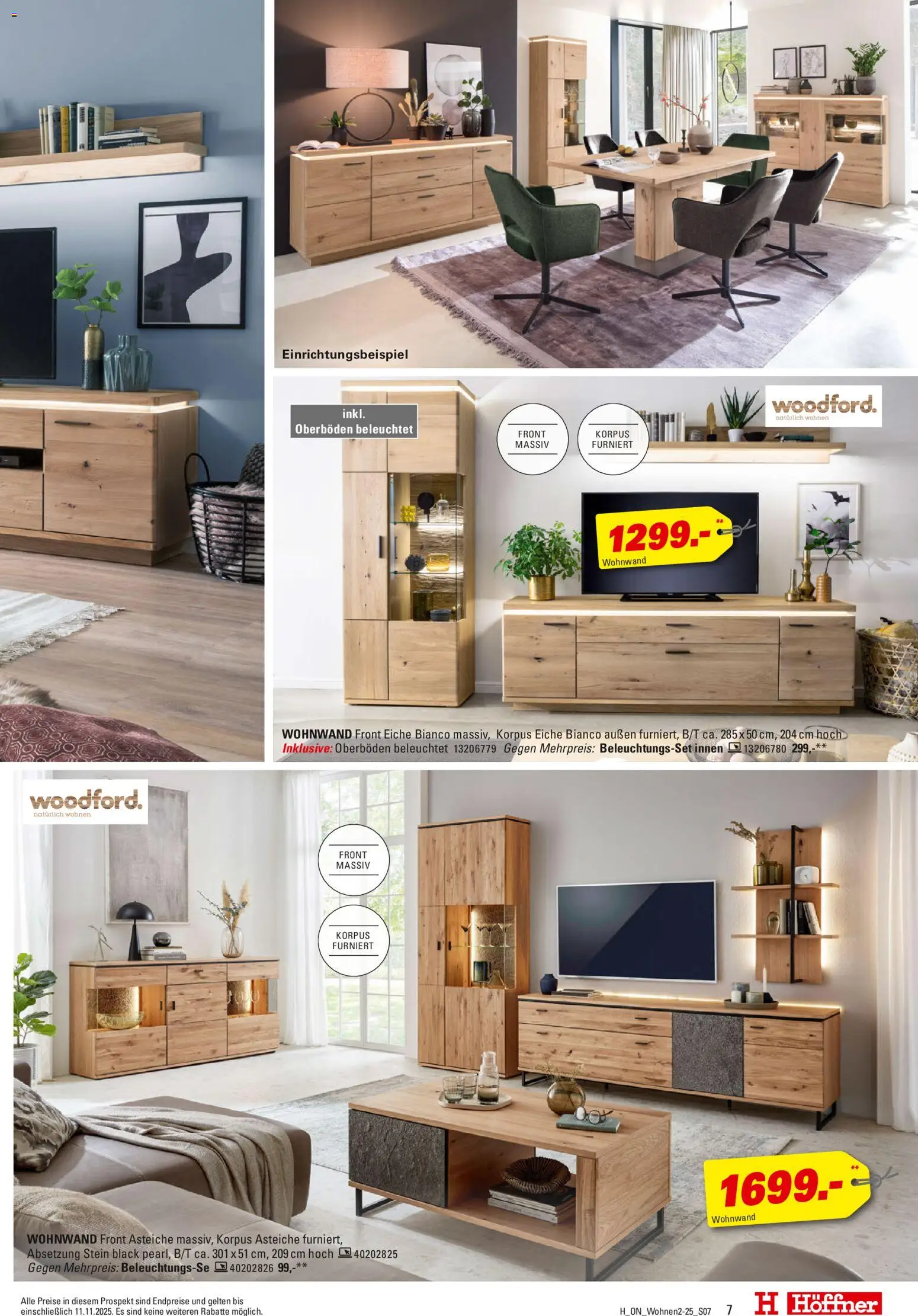 Höffner Wohnen Spezial – gültig ab 29.10.2025 | Seite: 7 | Produkte: Wohnwand