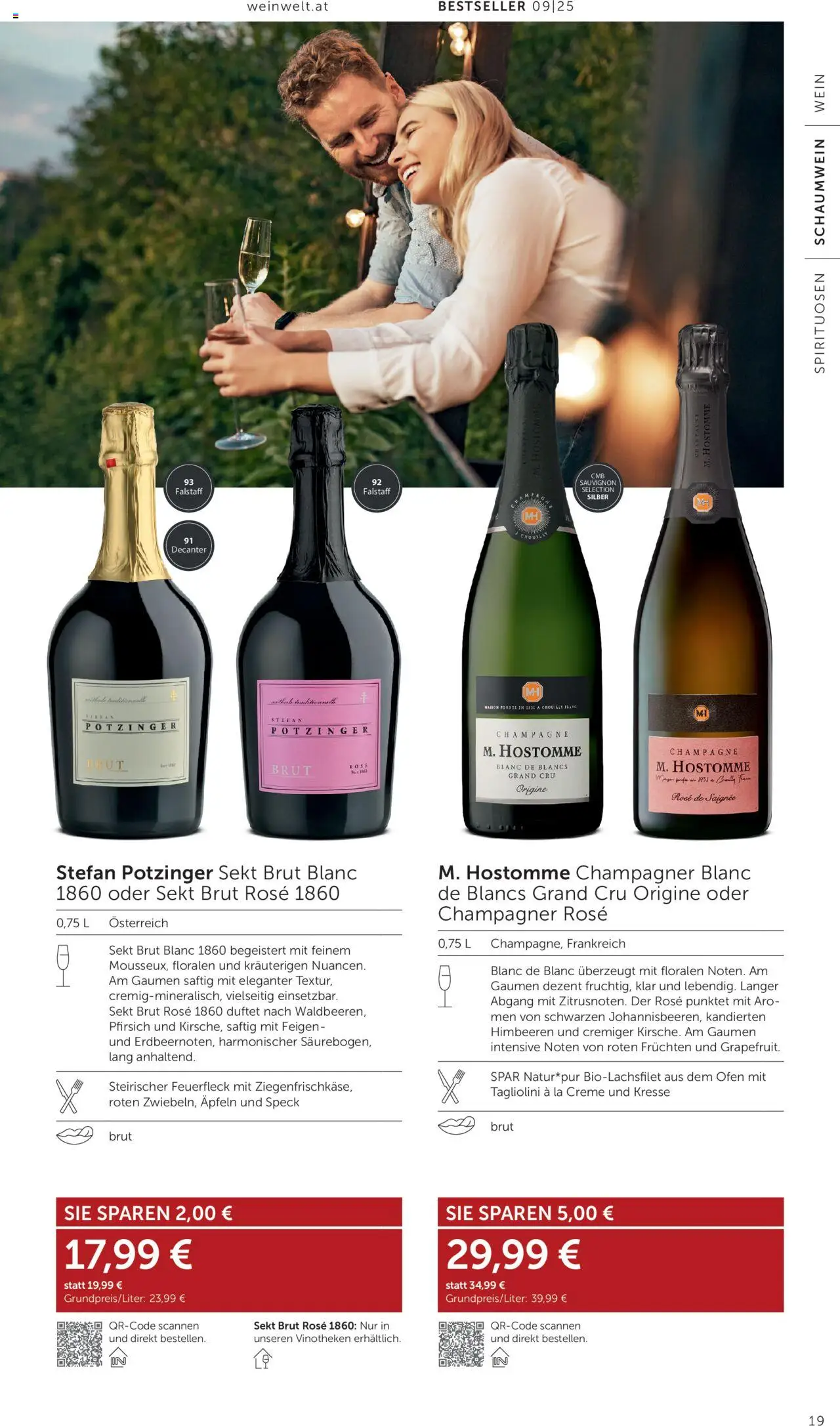 Interspar Wein Welt gültig ab 13.08.2025 | Seite: 19 | Produkte: Pfirsich, Ofen, Creme, Wein