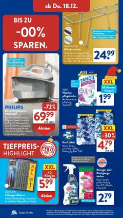 Aldi Süd Prospekt 	 ab 15.12.2025 gültig | Seite: 31 | Produkte: Philips, Gewicht, Bekleidung, Waschestander