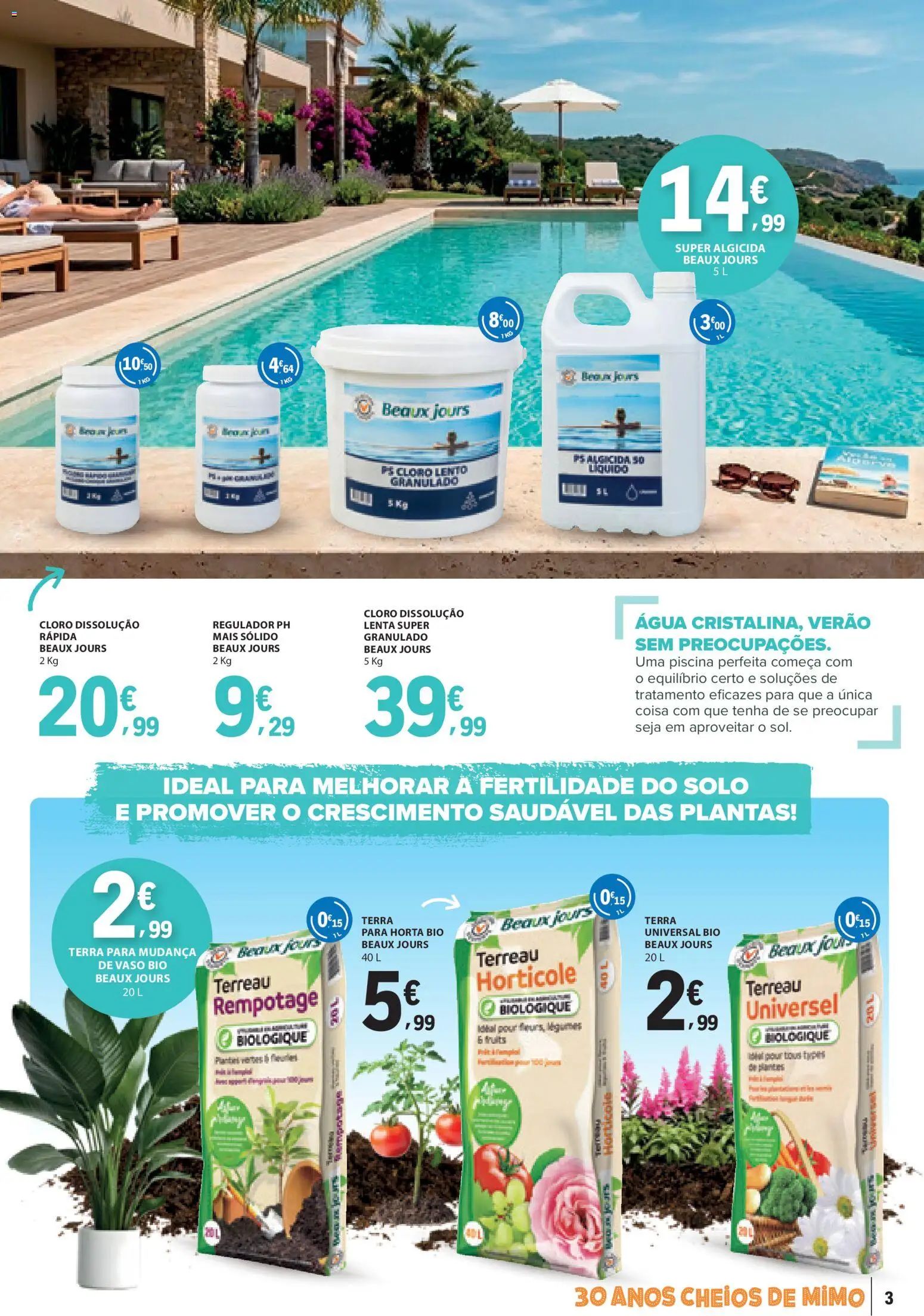 E.Leclerc folheto da Nossa Marca │ válido de 01.04.2026 | Página: 3 | Produtos: Agua, Piscina, Vaso