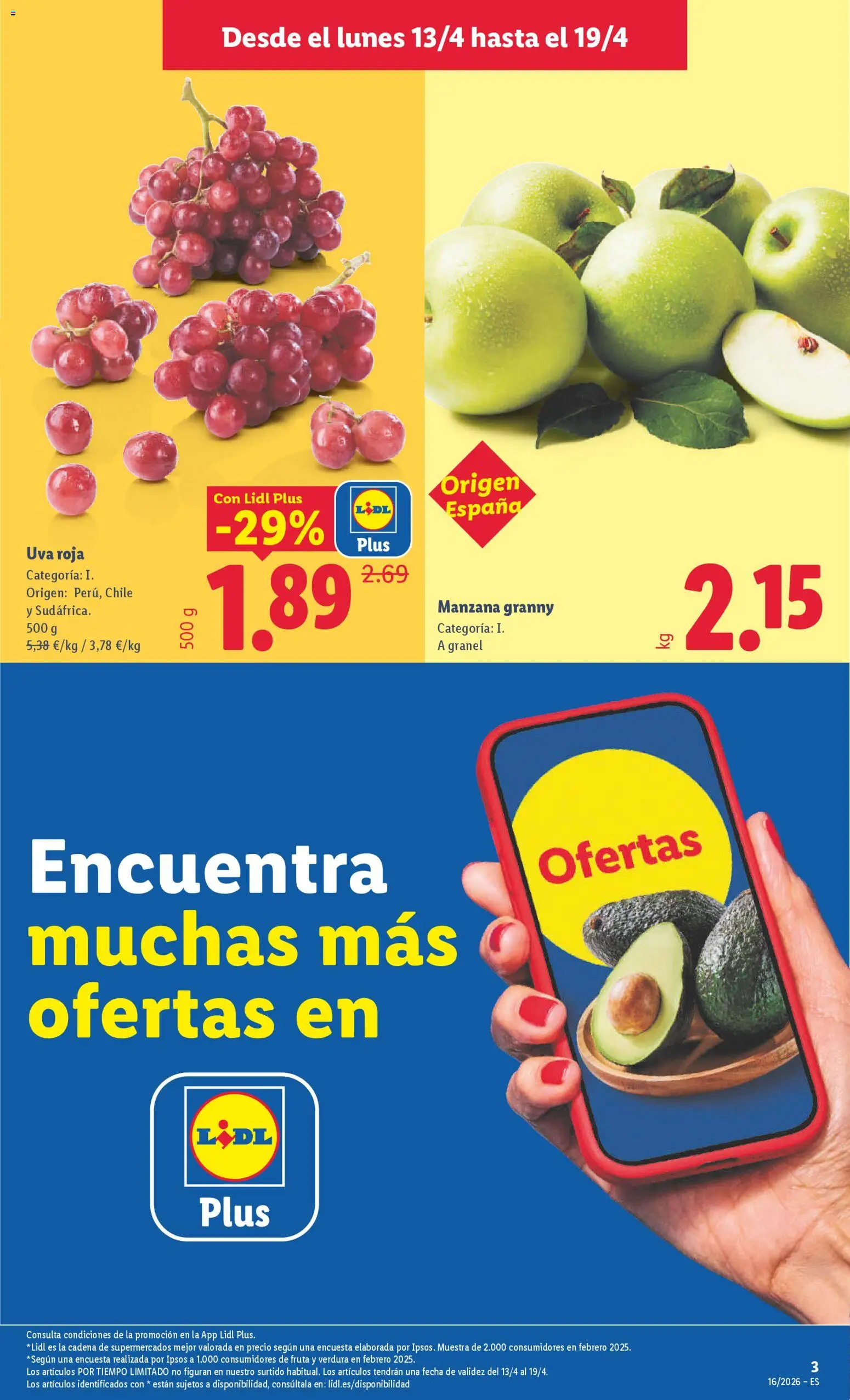 Lidl folleto │ válido desde el 13.04.2026 | Página: 3 | Productos: Manzana