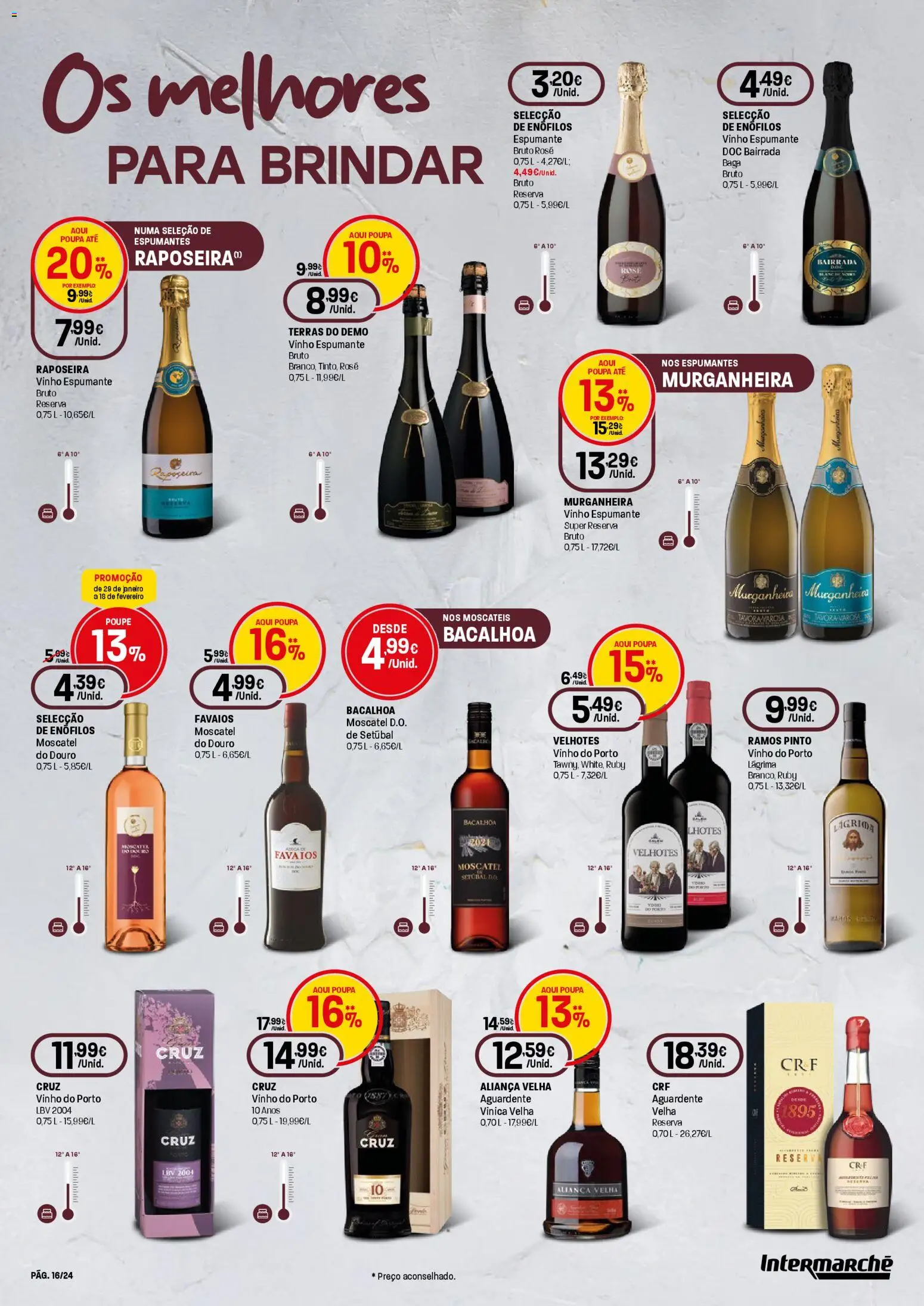 Intermarché - Queijos, Vinhos e Enchidos Contact │ válido de 29.01.2026 | Página: 16 | Produtos: Espumante, Aliança, Vinho