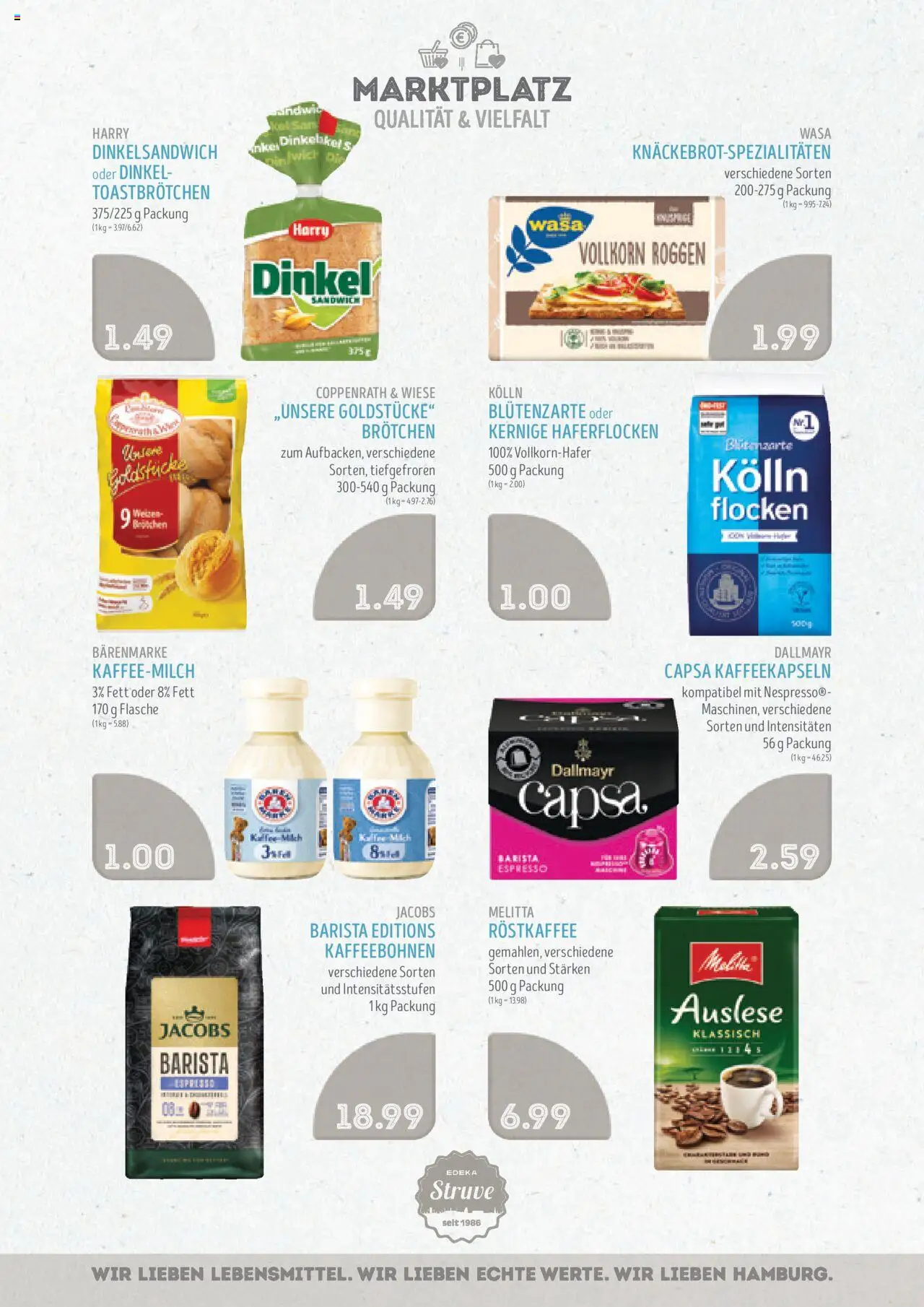 Edeka Struve Prospekt 	 - gültig ab dem 21.07.2025 | Seite: 10 | Produkte: Melitta, Kolln, Dallmayr, Flocken