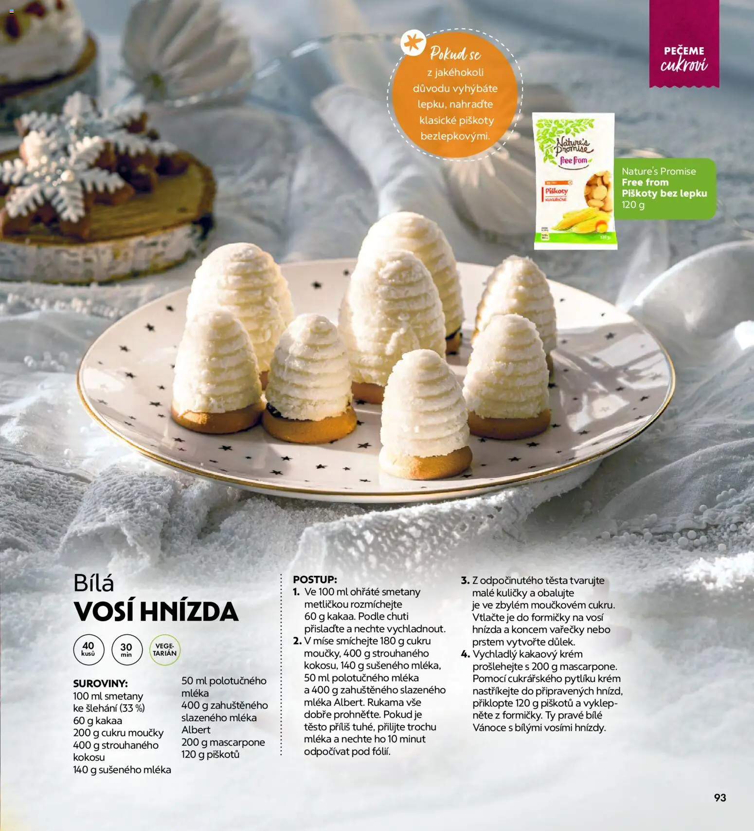 Albert magazín od 01.12.2025 | Strana: 93 | Produkty: Piškoty, Krém, Cukroví, Kuličky