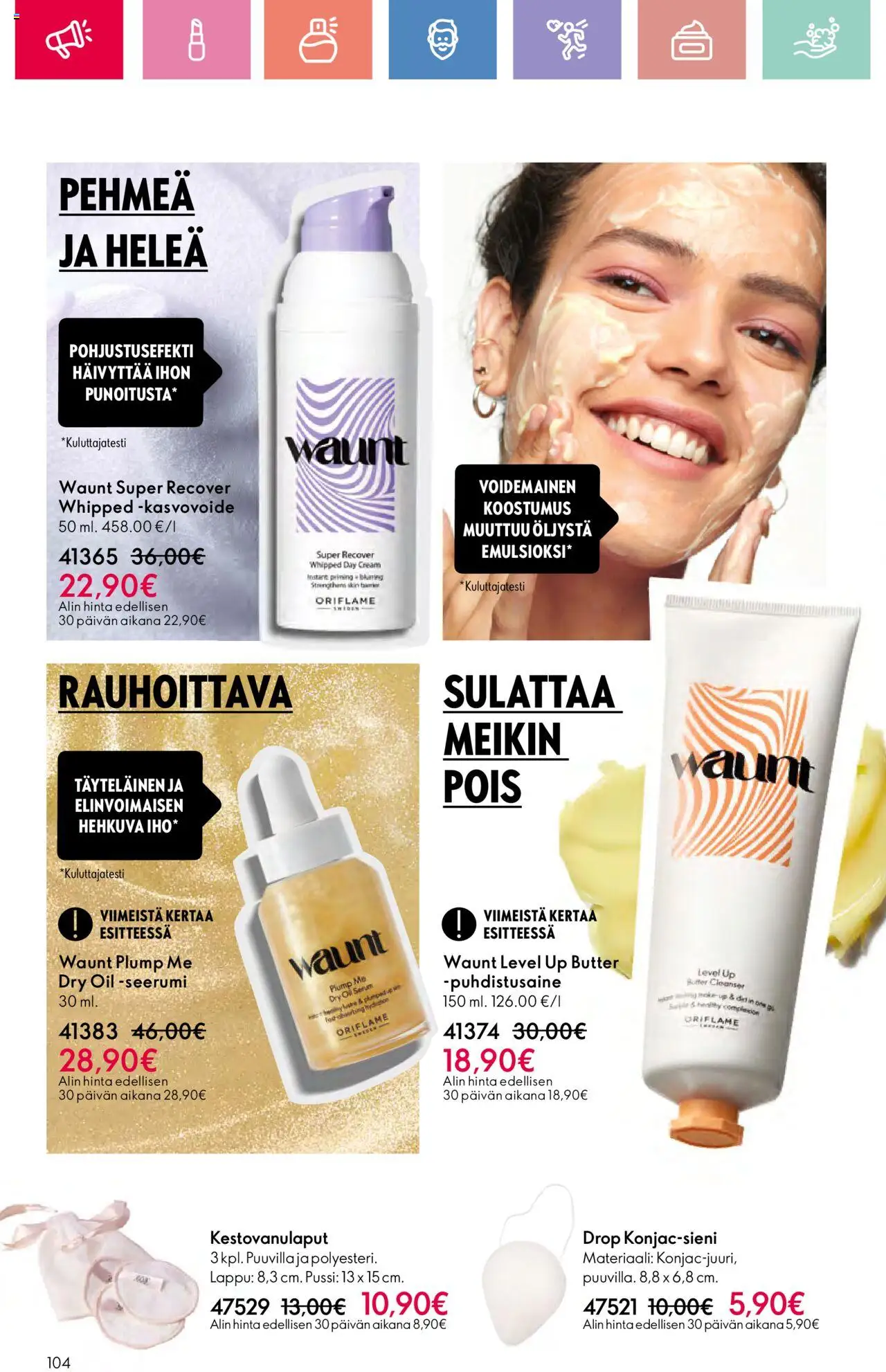  | Sivu: 104 | Tuotteet: Seerumi, Kasvovoide, Puhdistusaine
