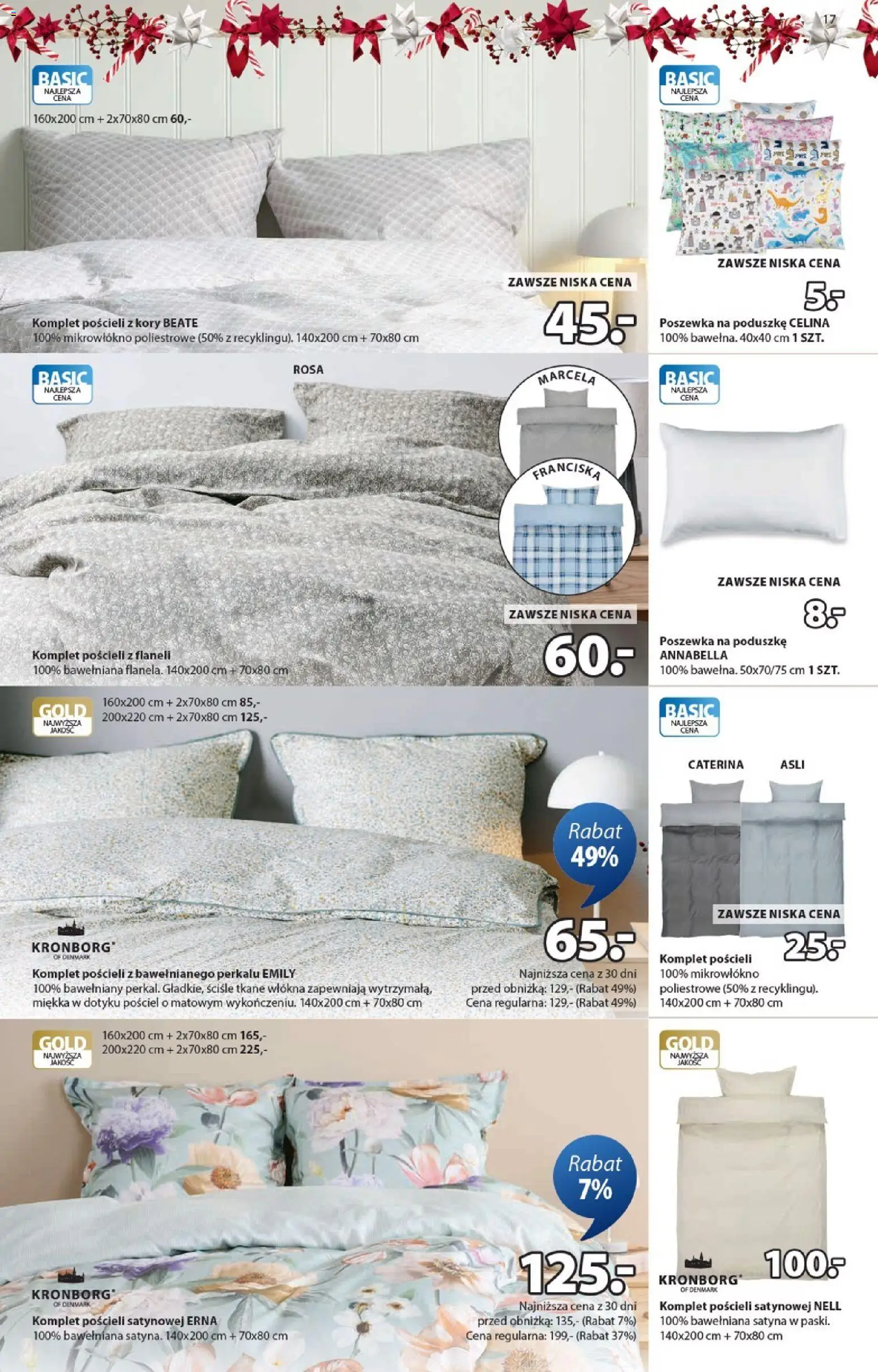 JYSK Gazetka od 10.12.2025 | Strona: 17 | Produkty: Pościel