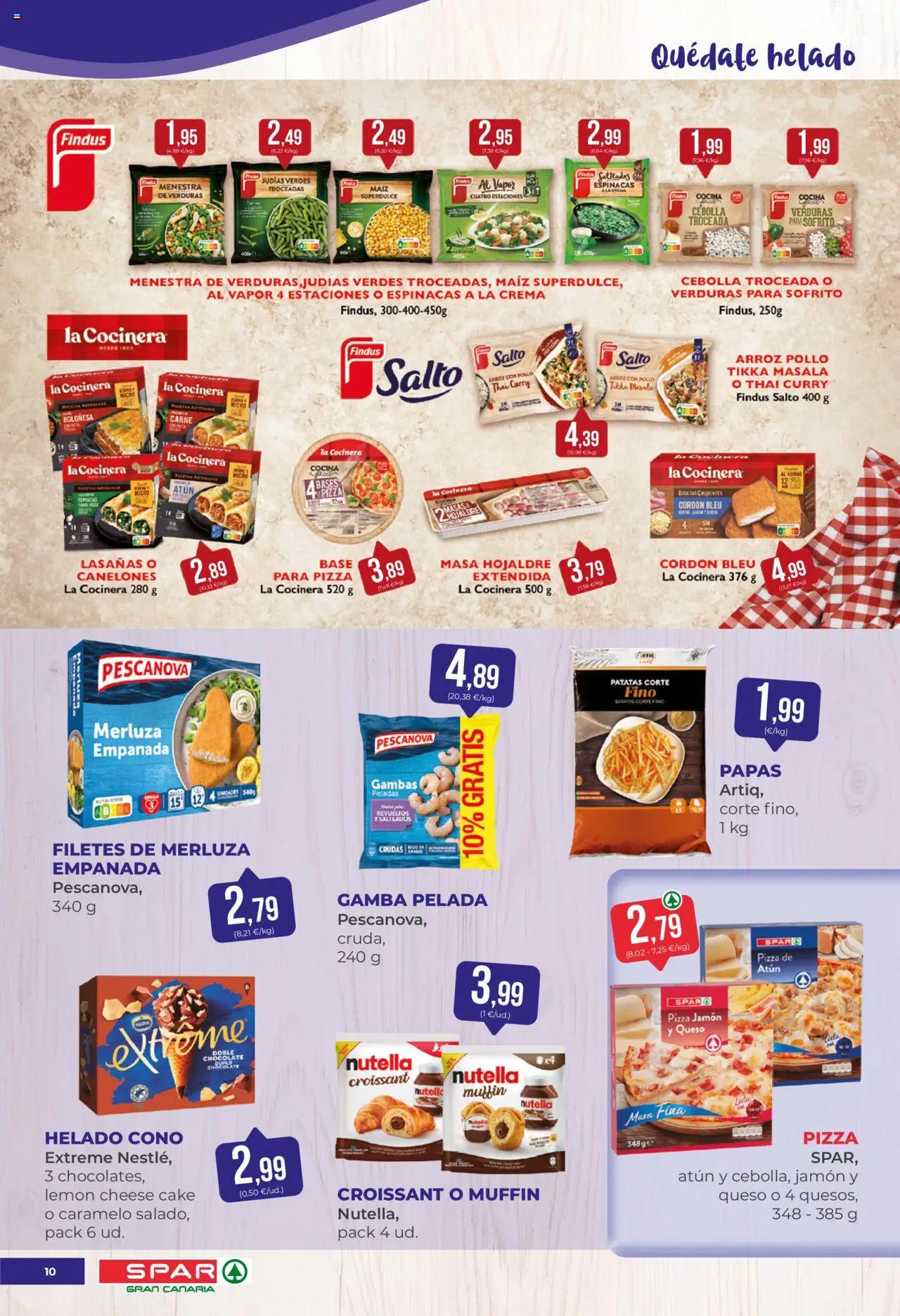 Spar folleto │ válido desde el 17.10.2025 | Página: 10 | Productos: Arroz, Croissant, Filetes de merluza, Horno