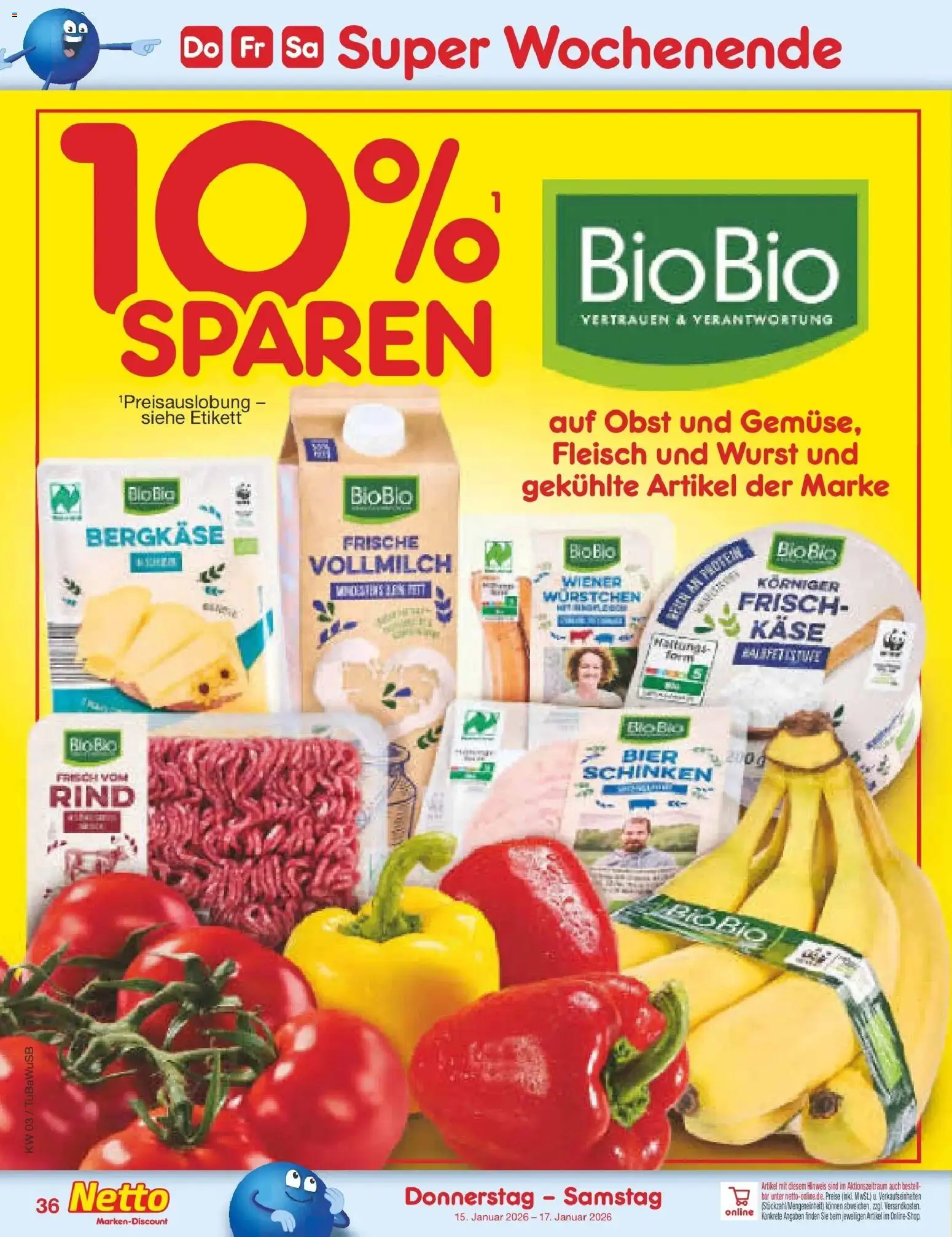 Netto Marken-Discount prospekt Lahr-Langenwinkel	 – gültig ab 12.01.2026 | Seite: 46 | Produkte: Käse, Bier, Obst, Schinken