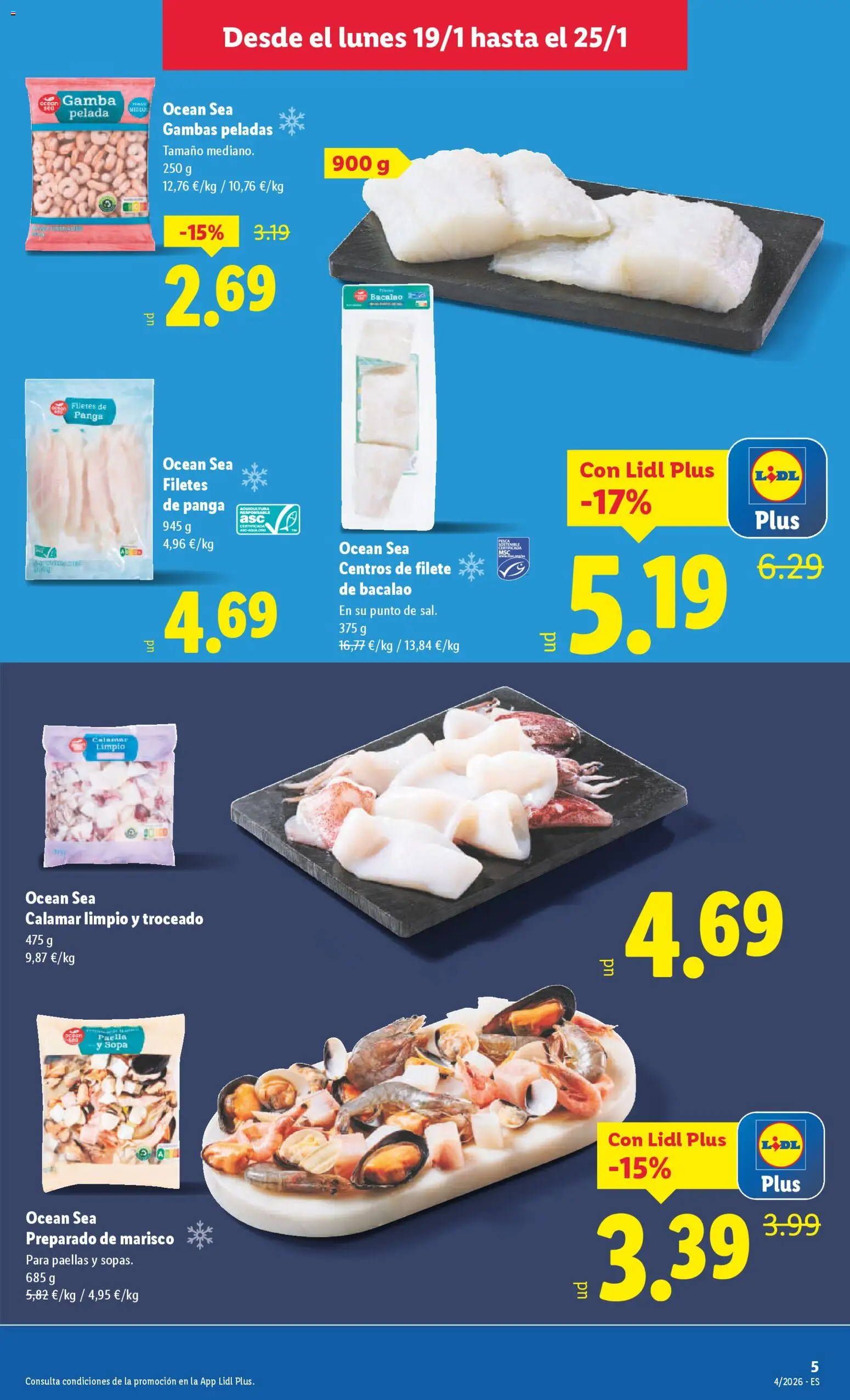 Lidl folleto │ válido desde el 19.01.2026 | Página: 7 | Productos: Filete, Gamba