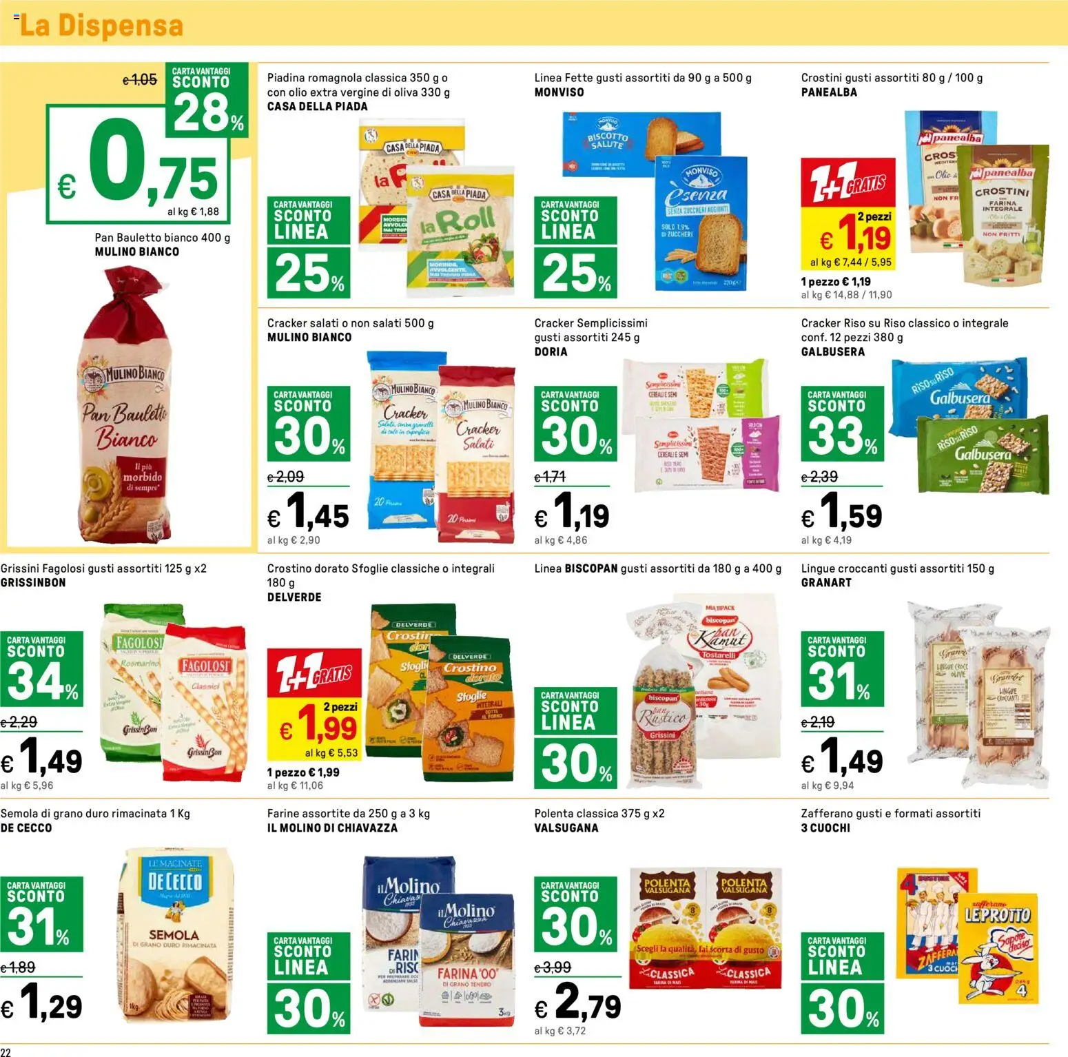 Volantino Iper del 14.11.2025 | Pagina: 22 | Prodotti: Rosmarino, Riso, Piadina, Forno