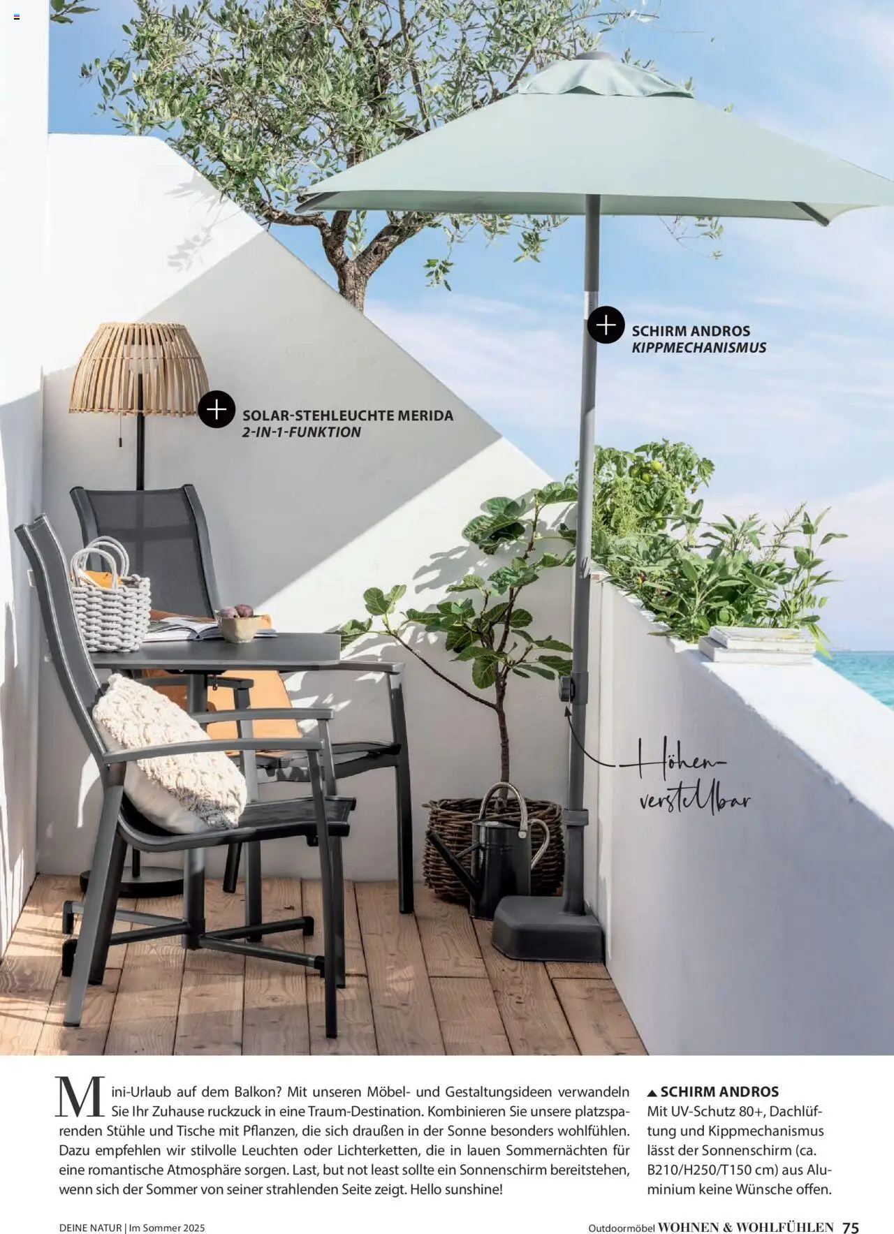 Dehner Prospekt - Deine Natur – gültig ab 23.04.2025 | Seite: 75 | Produkte: Sonnenschirm