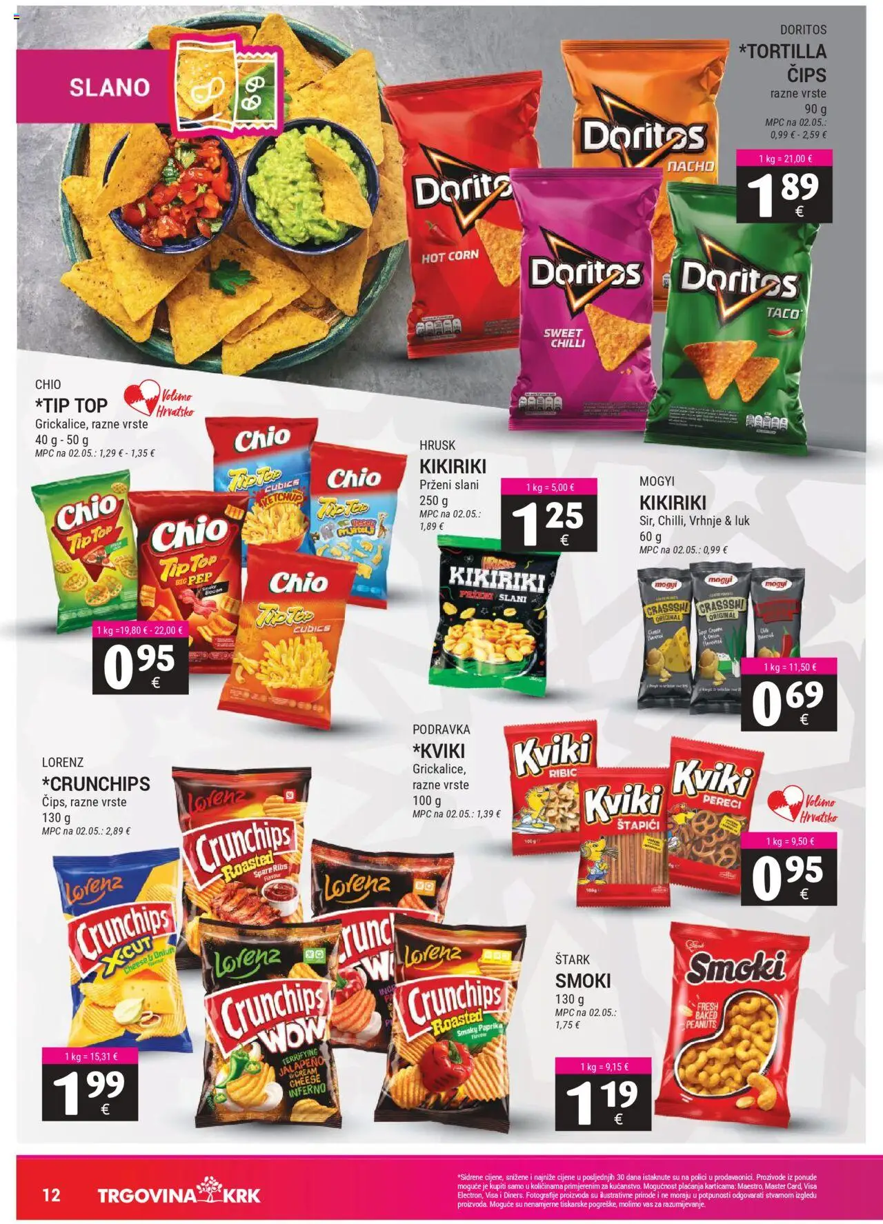 Trgovina Krk katalog | vrijedi od 16.08.2025 | Stranica: 12 | Proizvodi: Podravka, Paprika, Luk, Štapići