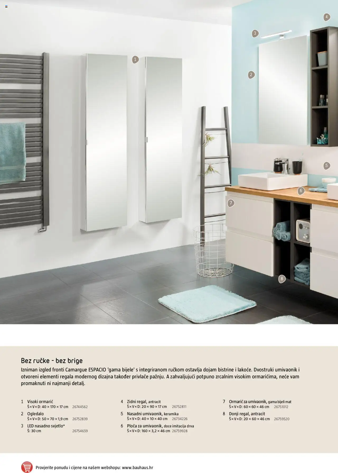 Bauhaus katalog | vrijedi od 01.10.2025 | Stranica: 16 | Proizvodi: Umivaonik, Ogledalo