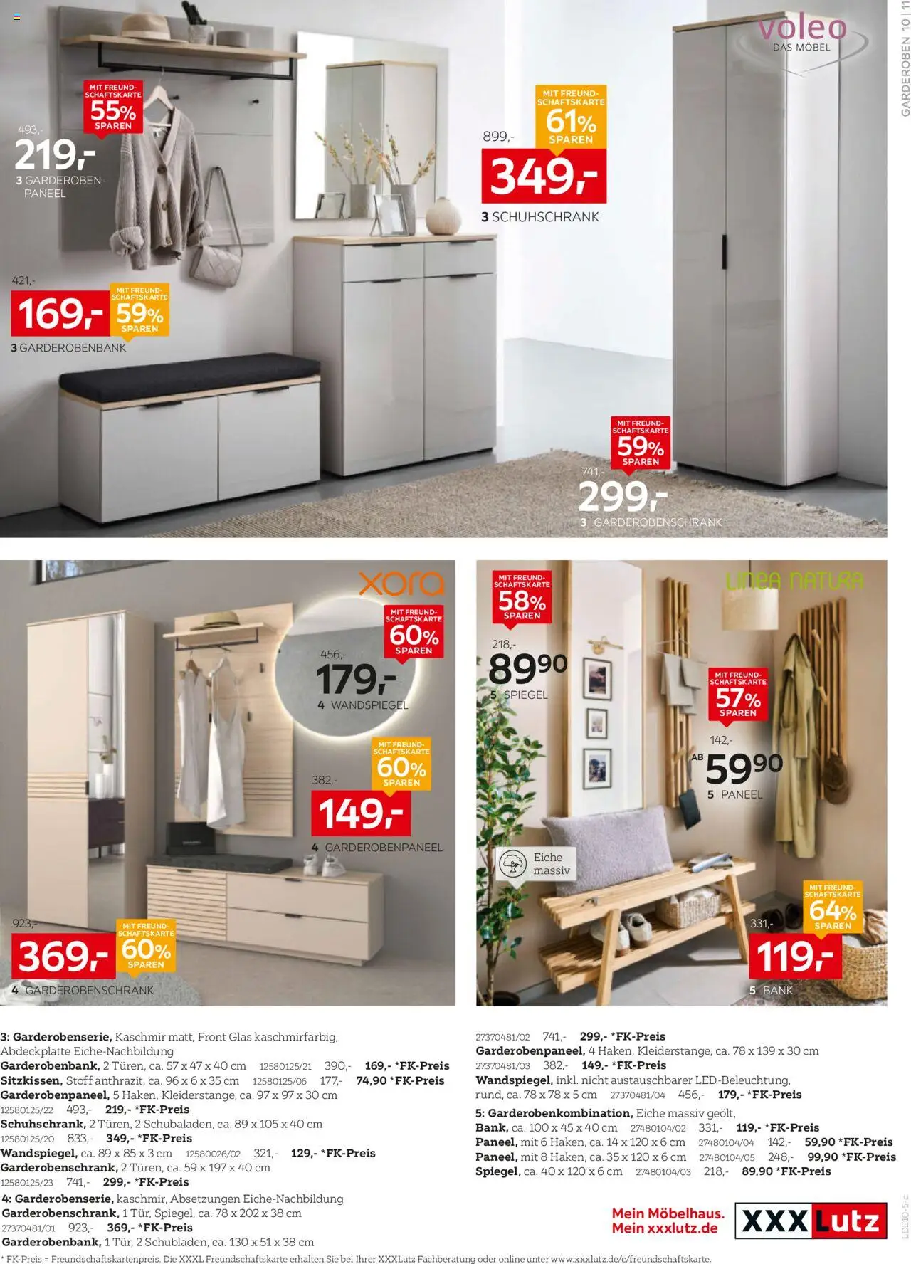 XXXL Lutz Prospekt 	 – gültig ab 12.10.2025 | Seite: 11 | Produkte: Wandspiegel, Spiegel, Garderobenschrank