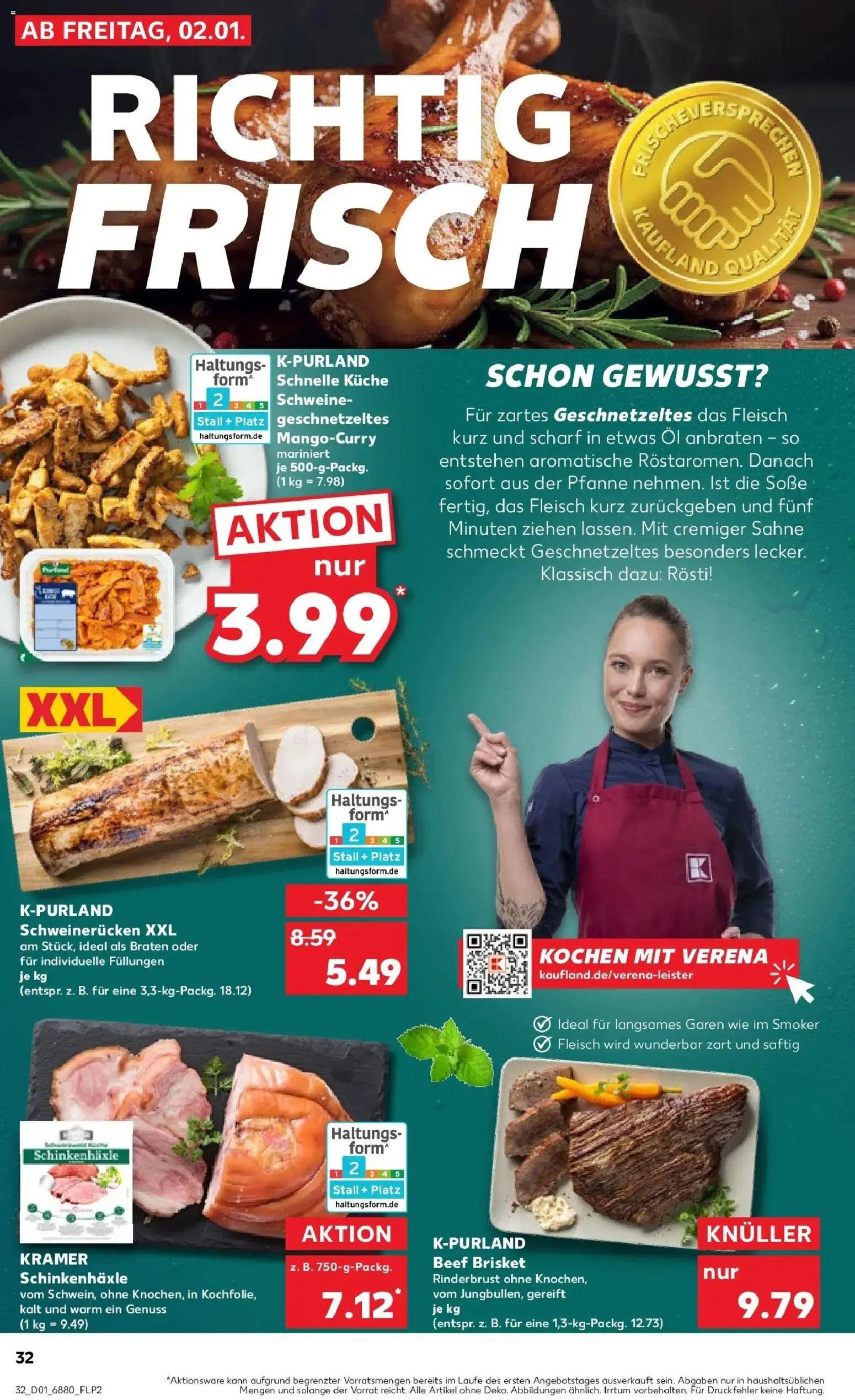 Kaufland prospekt Dillingen	 – gültig ab 05.01.2026 | Seite: 32 | Produkte: Küche, Soße, Schweinerucken, Sahne