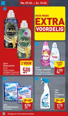 Aldi - Folder week 7 - Voorbeeld van een folder van Aldi, geldig van 09.02.2026 | Pagina: 14 | Producten: Wasmiddel, Wasverzachter, Robijn, Geur