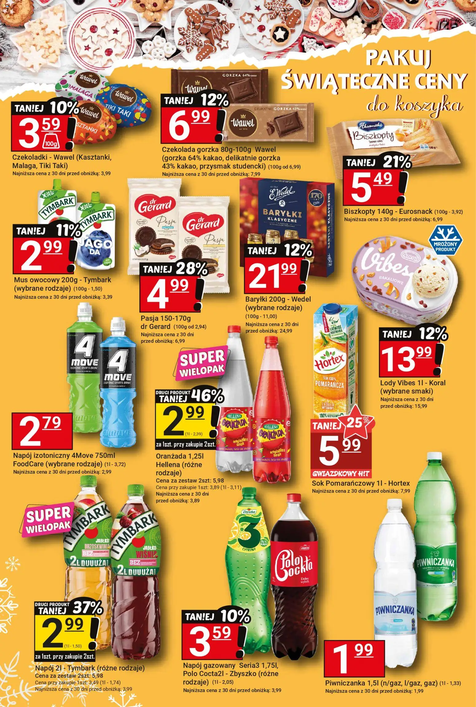 Hitpol Gazetka od 12.12.2025 | Strona: 8 | Produkty: Brzoskwinia, Czekoladki, Sok pomarańczowy, Sok