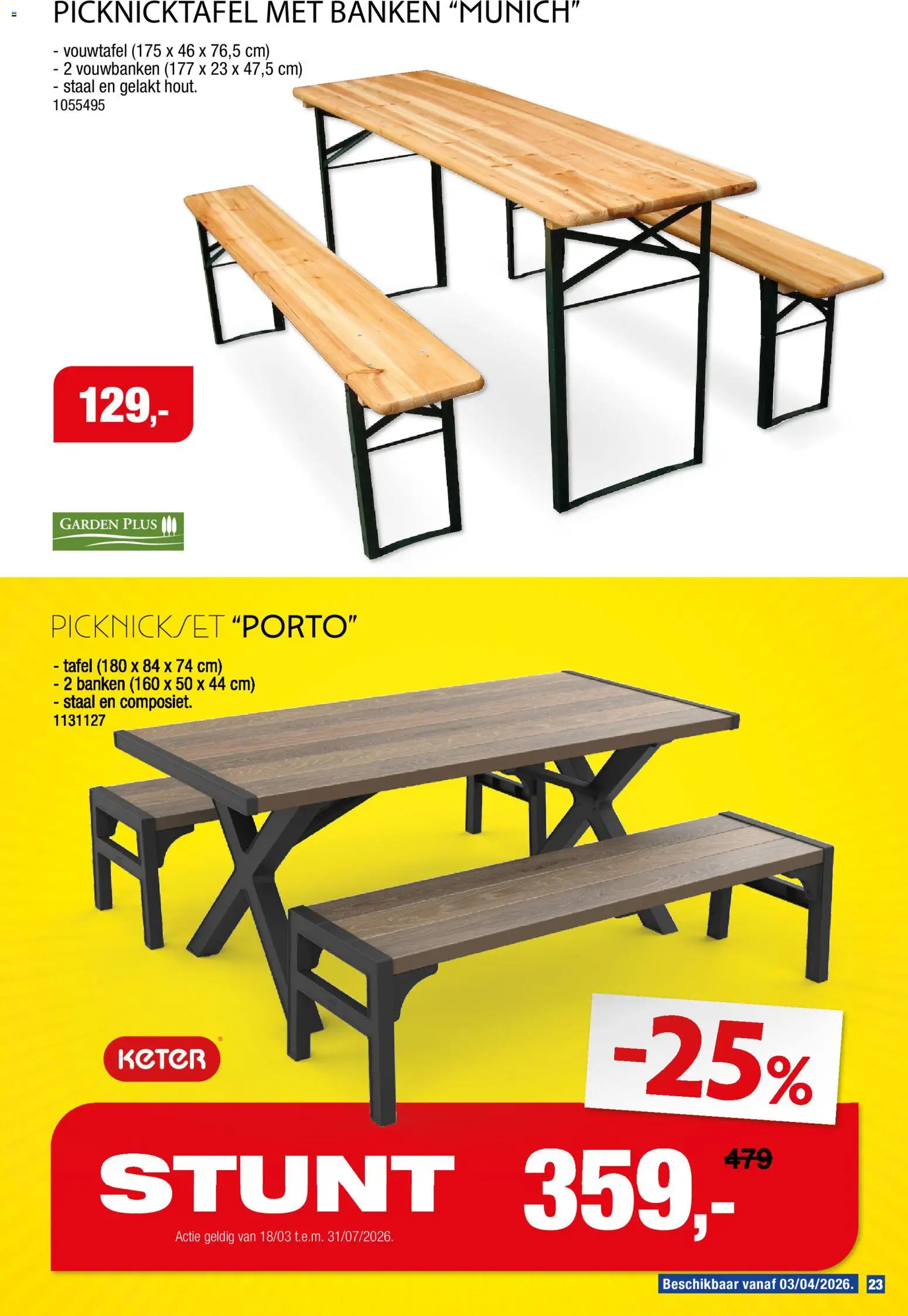 {H1} | Pagina: 23 | Producten: Tafel