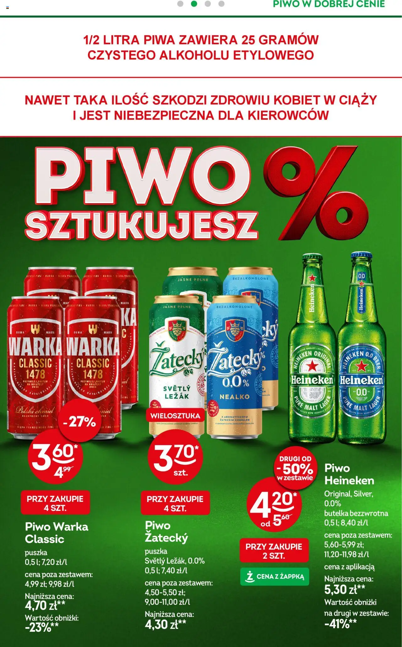 Żabka Gazetka od 13.08.2025 | Strona: 17 | Produkty: Leżak, Warka, Piwo, Heineken