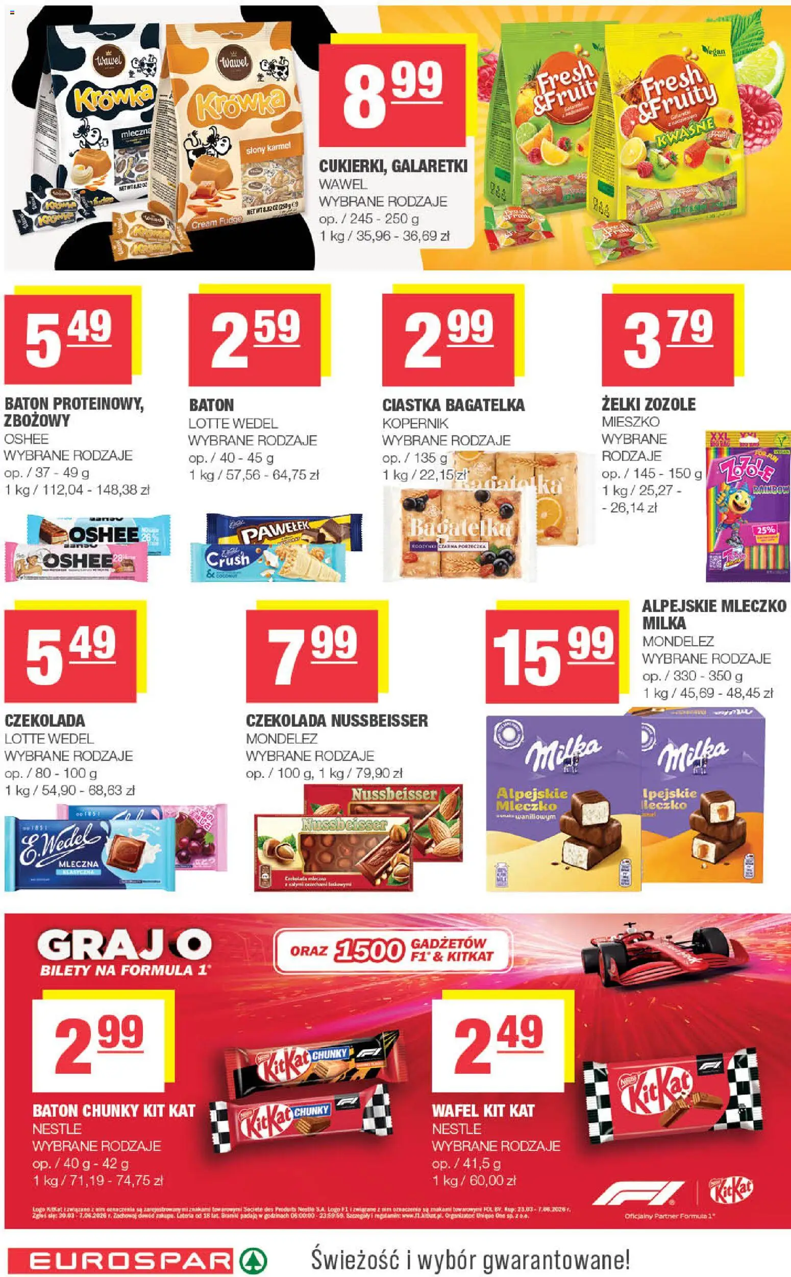 Spar gazetka - Eurospar od 08.04.2026 | Strona: 12 | Produkty: Milka, Baton, Czekolada, Ciastka