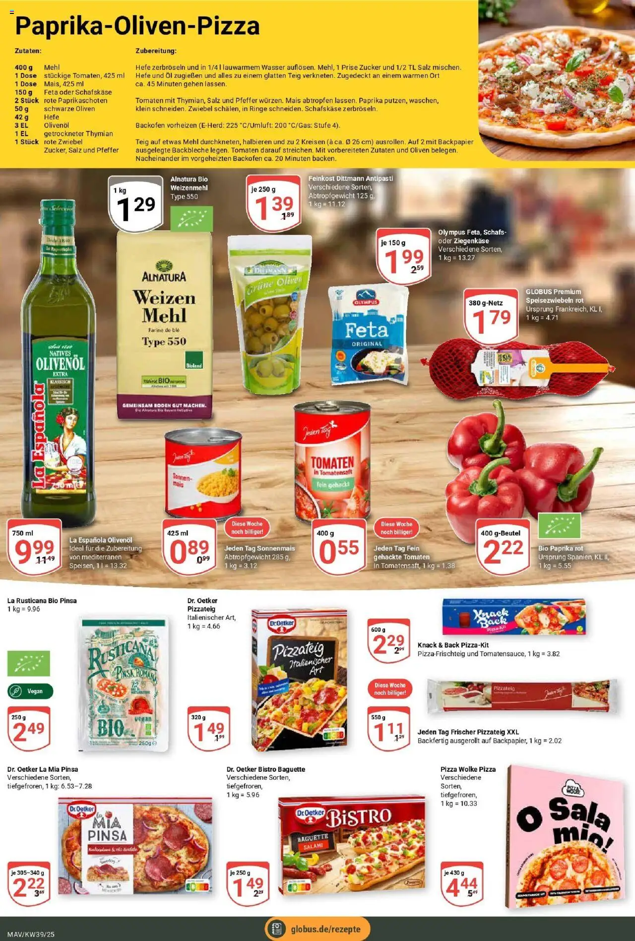 Globus prospekt Mannheim	 – gültig ab 21.09.2025 | Seite: 13 | Produkte: Wasser, Salz, Pfeffer, Backofen