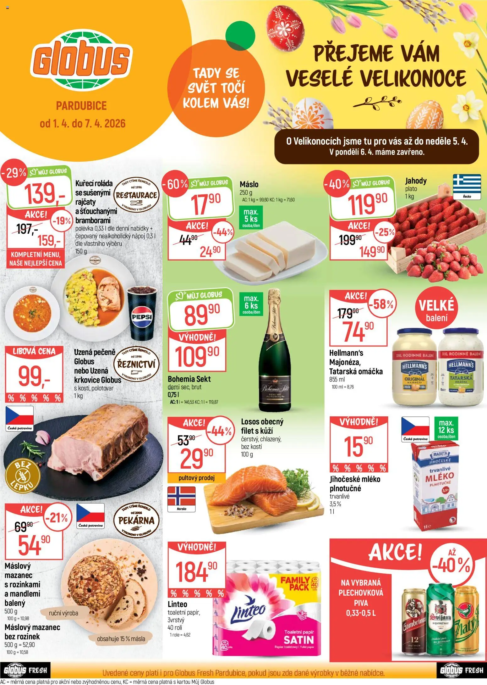 Globus leták - Pardubice od 01.04.2026 | Strana: 1