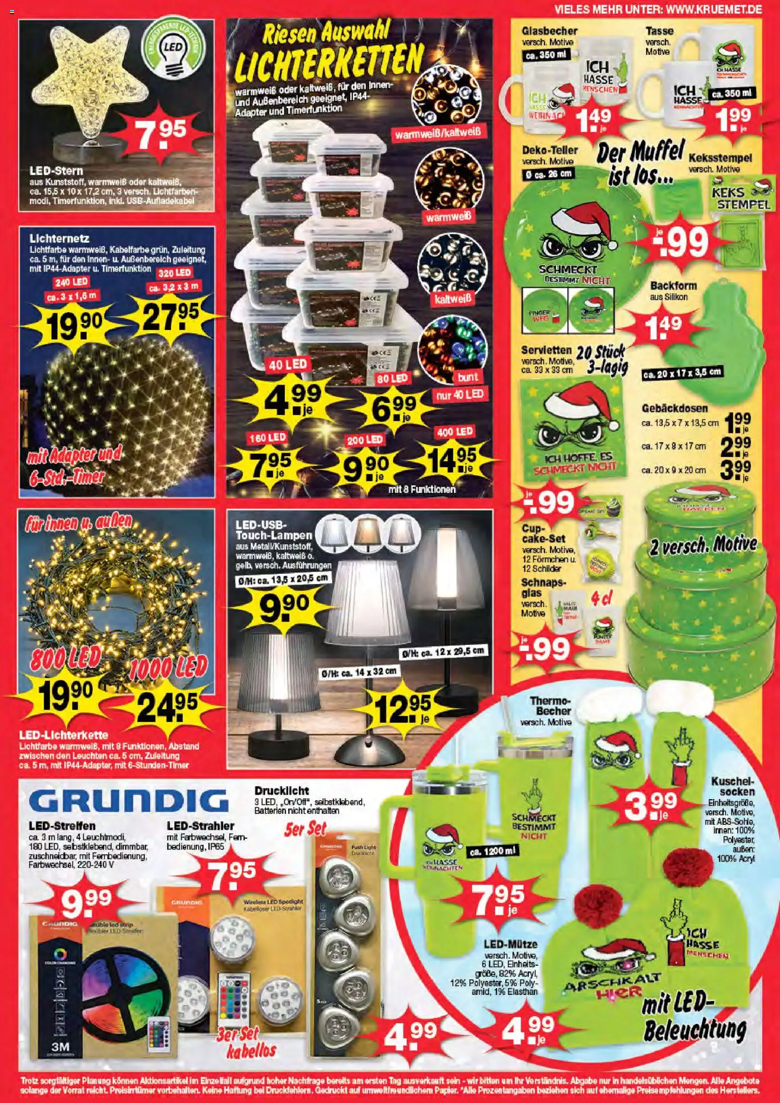 KRÜMET Prospekt – gültig ab 27.10.2025 | Seite: 7 | Produkte: Adapter, Batterien, Schnaps, Socken