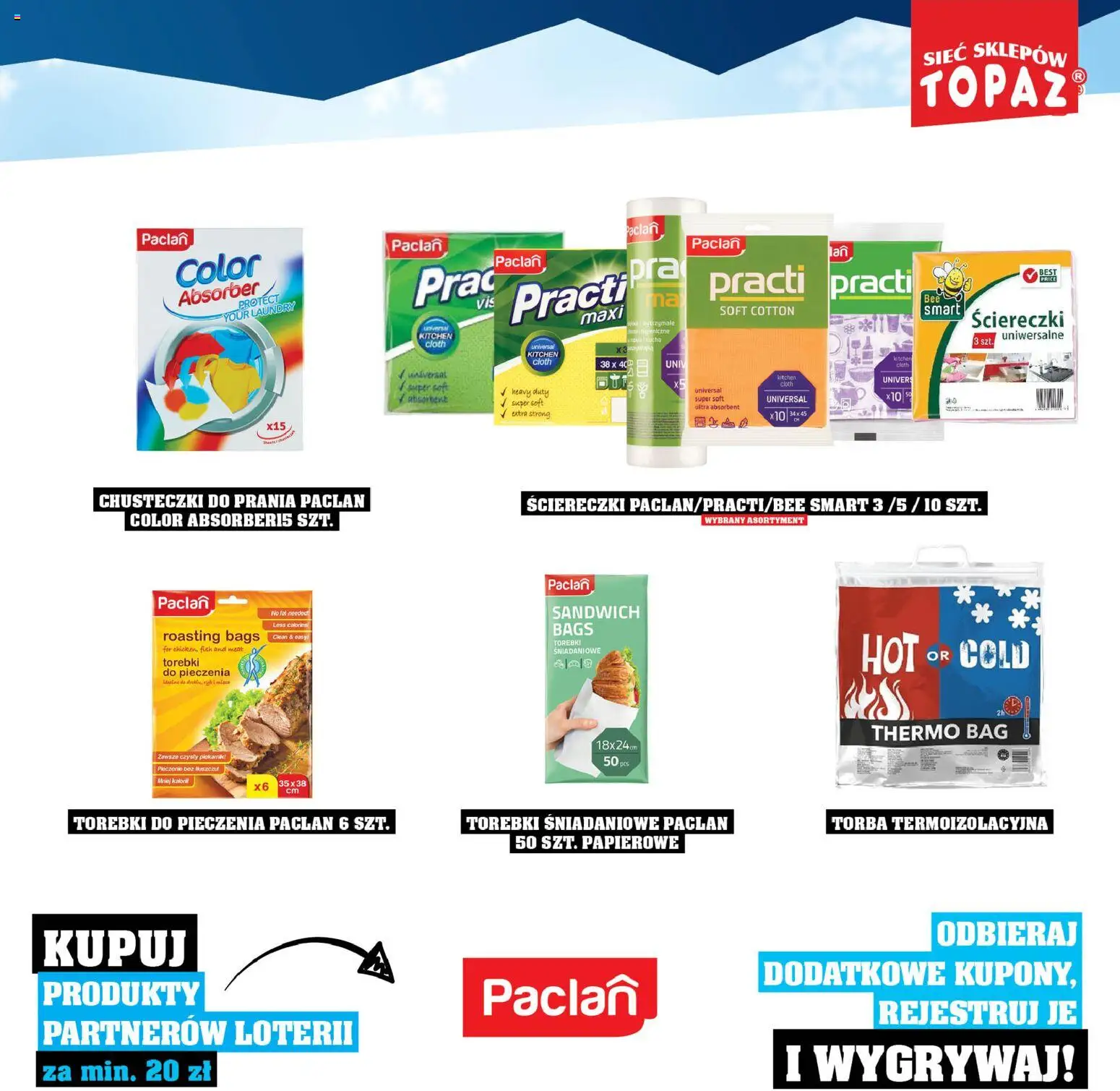 Topaz Gazetka - Katalog Produktów Objętych Loterią od 01.12.2025 | Strona: 97 | Produkty: Torba, Torba termoizolacyjna, Sandwich, Torebki
