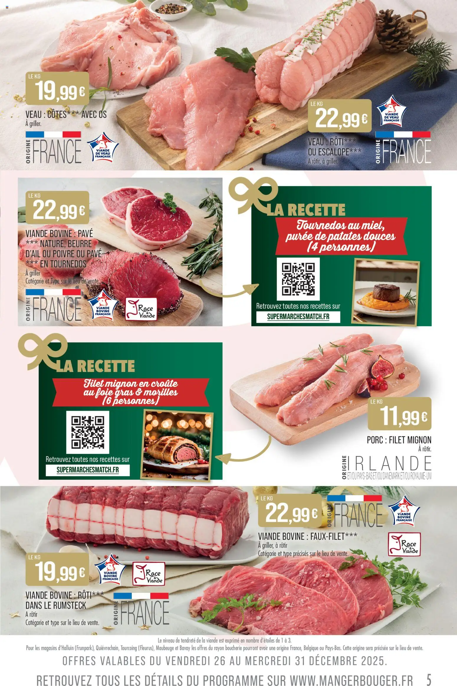 {H1} | Page: 5 | Produits: Beurre, Tournedos, Rumsteck, Viande bovine