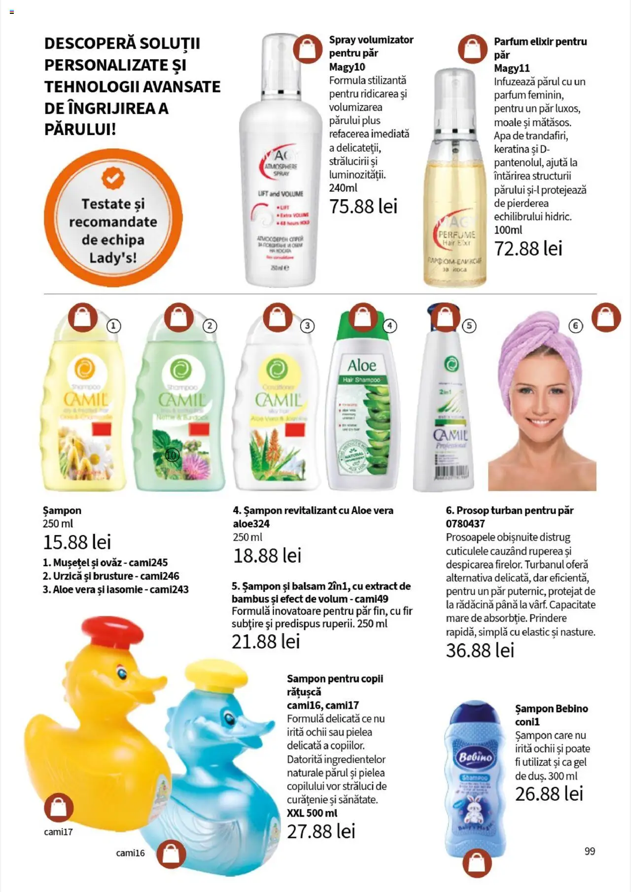 Noul catalog Lady’s – valabil de la 25.09.2025 | Pagină: 101 | Produse: Parfum, Șampon, Balsam, Apă