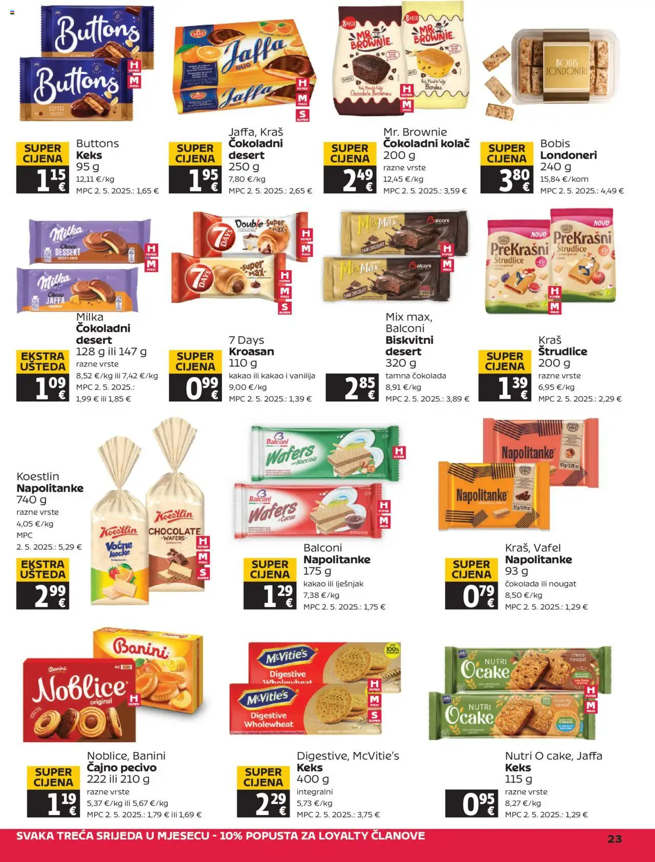 Tommy katalog | vrijedi od 14.08.2025 | Stranica: 23 | Proizvodi: Čokolada, Keks, Milka, Pecivo