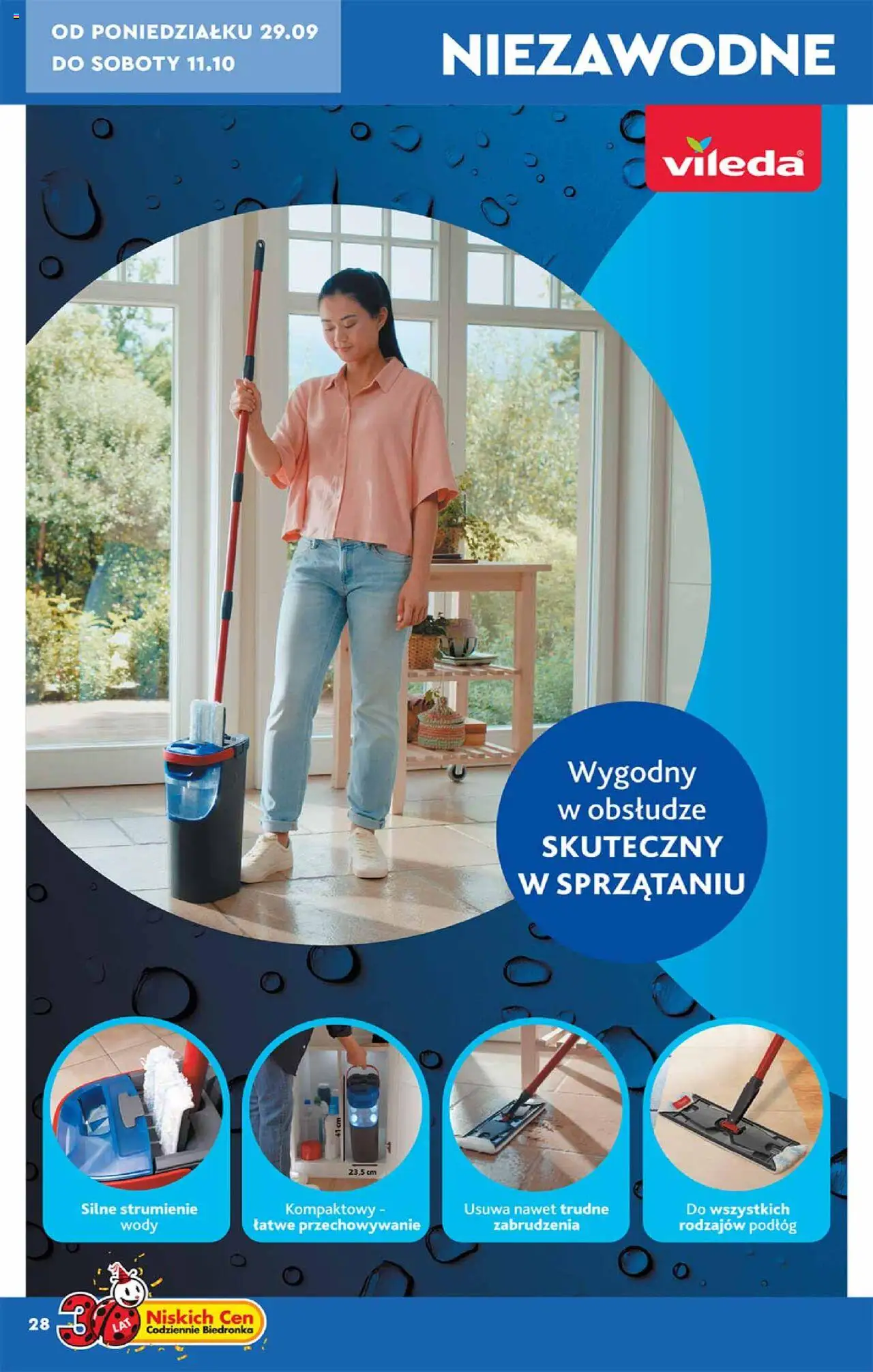 Biedronka gazetka - Hity i inspiracje od 29.09.2025 | Strona: 28 | Produkty: Vileda