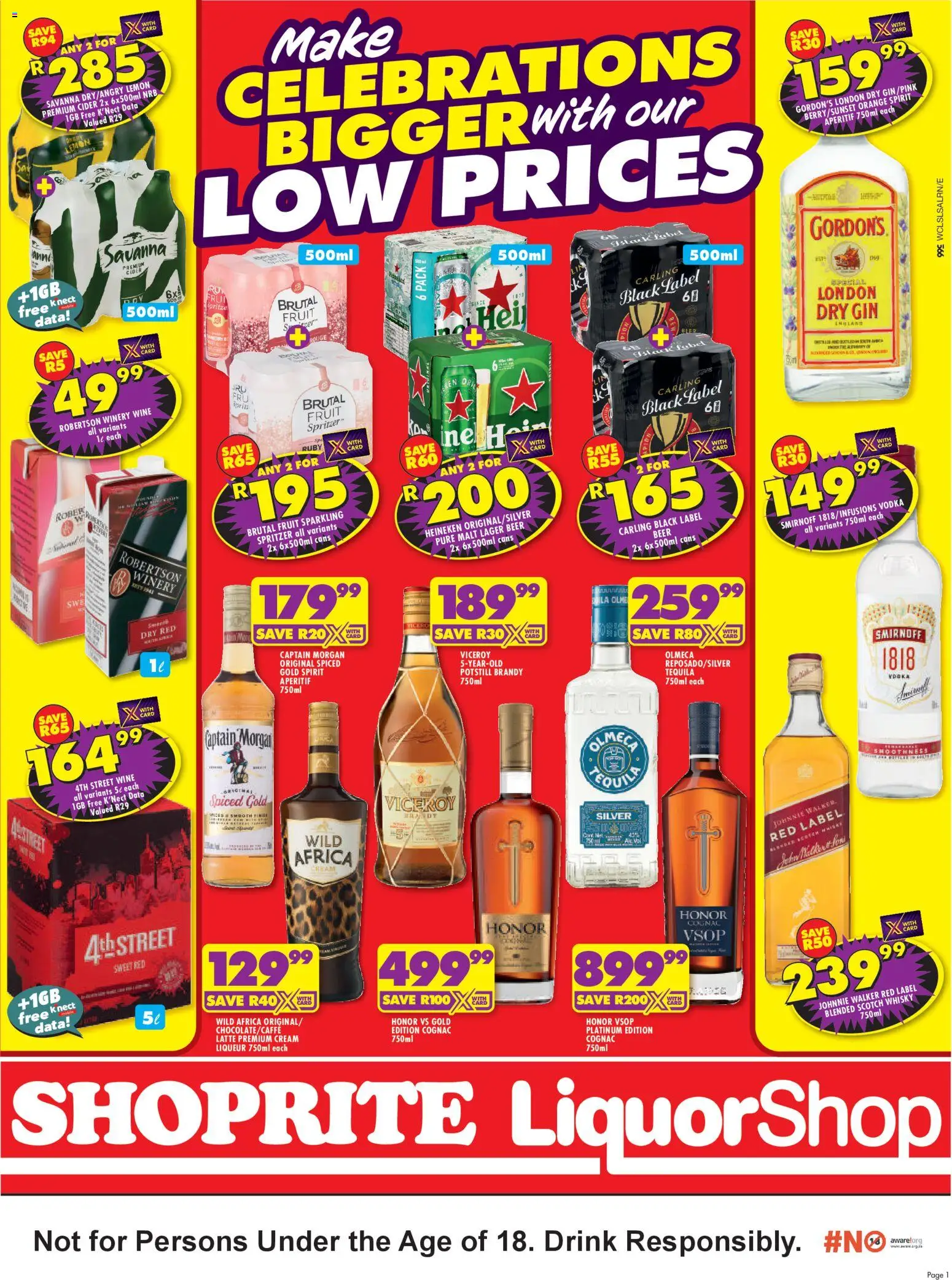 New Shoprite catalogue – valid from 25.03.2026 | Page: 1 | Products: Data, Cider, Wine, Beer