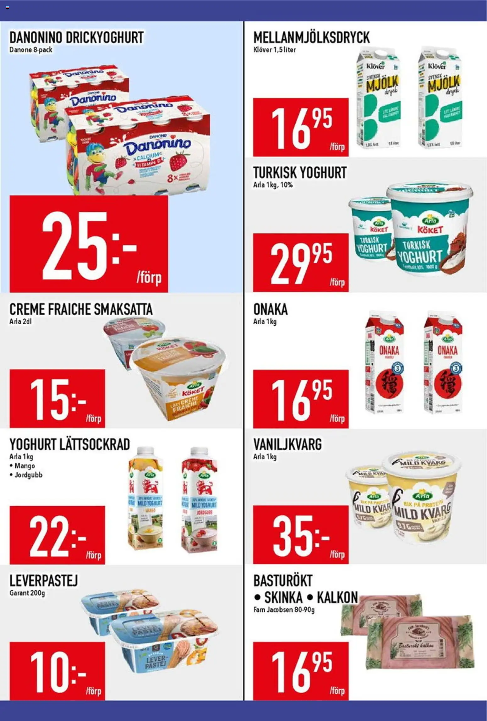 Matdax reklamblad aktuell från 09.03.2026 | Sida: 10 | Produkter: Leverpastej, Mjölk, Yoghurt, Kvarg