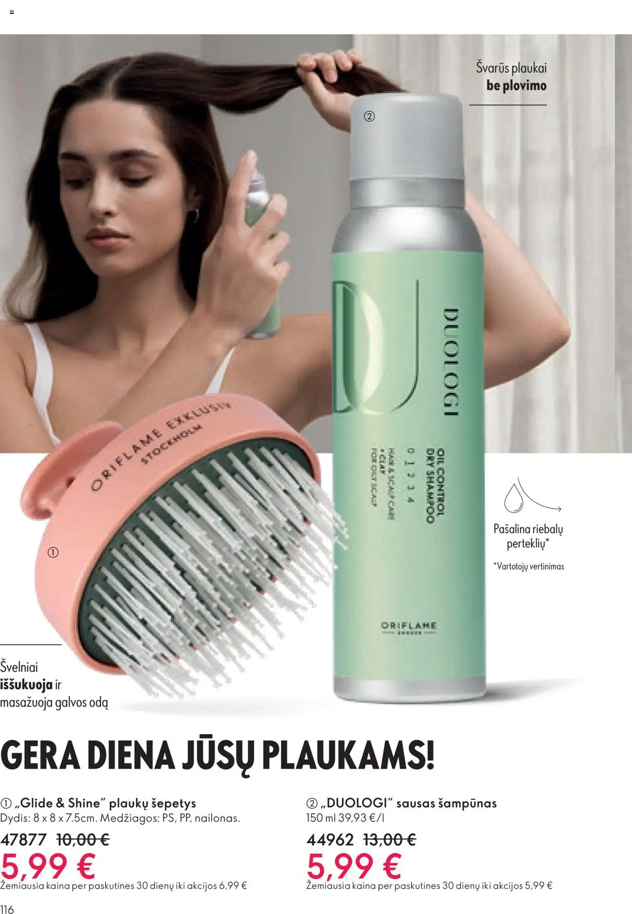 Oriflame akcijos nuo 14.09.2025 | Puslapis: 116 | Prekių: Sausas šampūnas, Šampūnas