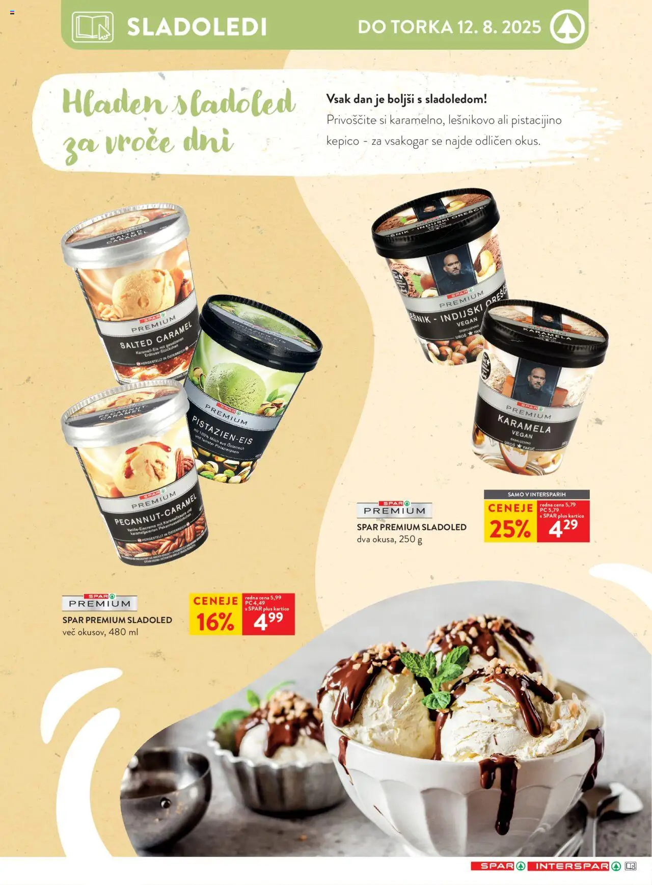 Spar katalog 32/25 │ velja od 06.08.2025 | Stran: 5 | Izdelki: Sladoled