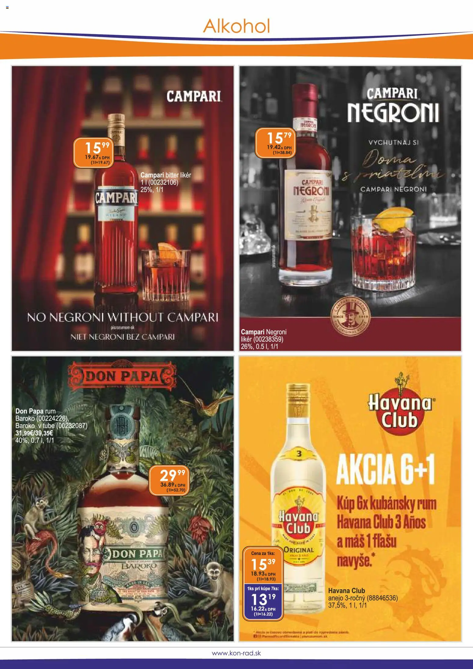 Nové KON - RAD akcie – leták je platný od 01.04.2026 | Strana: 5 | Produkty: Don Papa, Alkohol, Rum