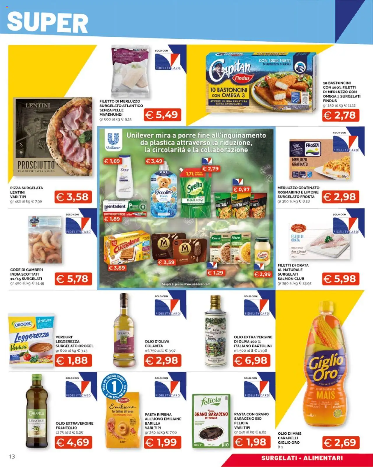 Volantino Mercatò del 13.10.2025 | Pagina: 13 | Prodotti: Gamberi, Orata, Limone, Olio extra vergine