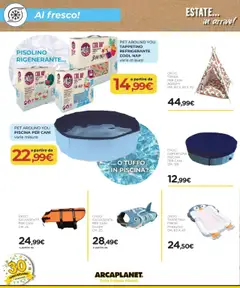 Volantino Arcaplanet del 13.07.2025 | Pagina: 42 | Prodotti: Tenda, Piscina, Salvagente, Agrumi