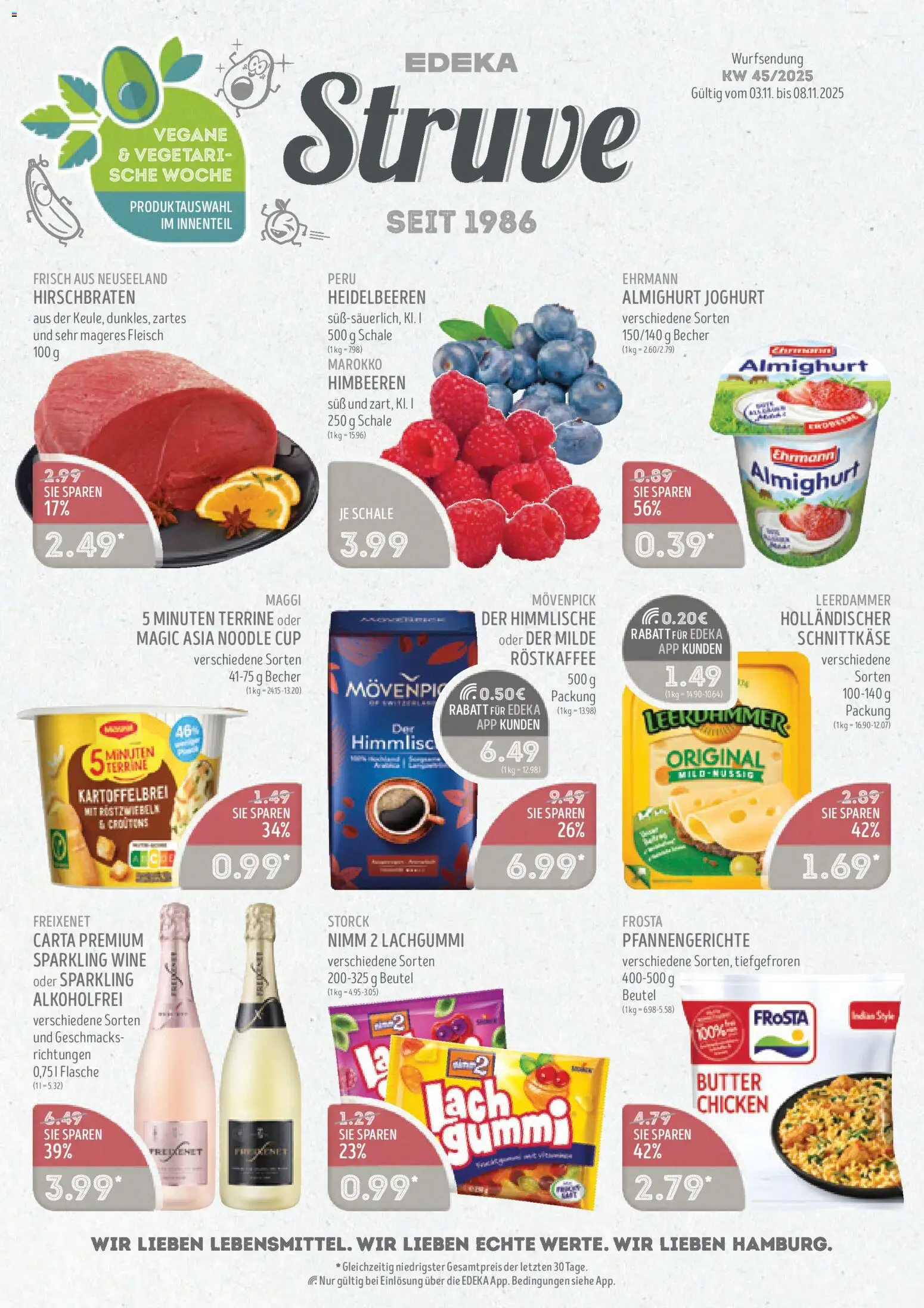 Edeka Struve Prospekt 	 – gültig ab 03.11.2025 | Seite: 1 | Produkte: Maggi, Butter, Leerdammer, Frosta