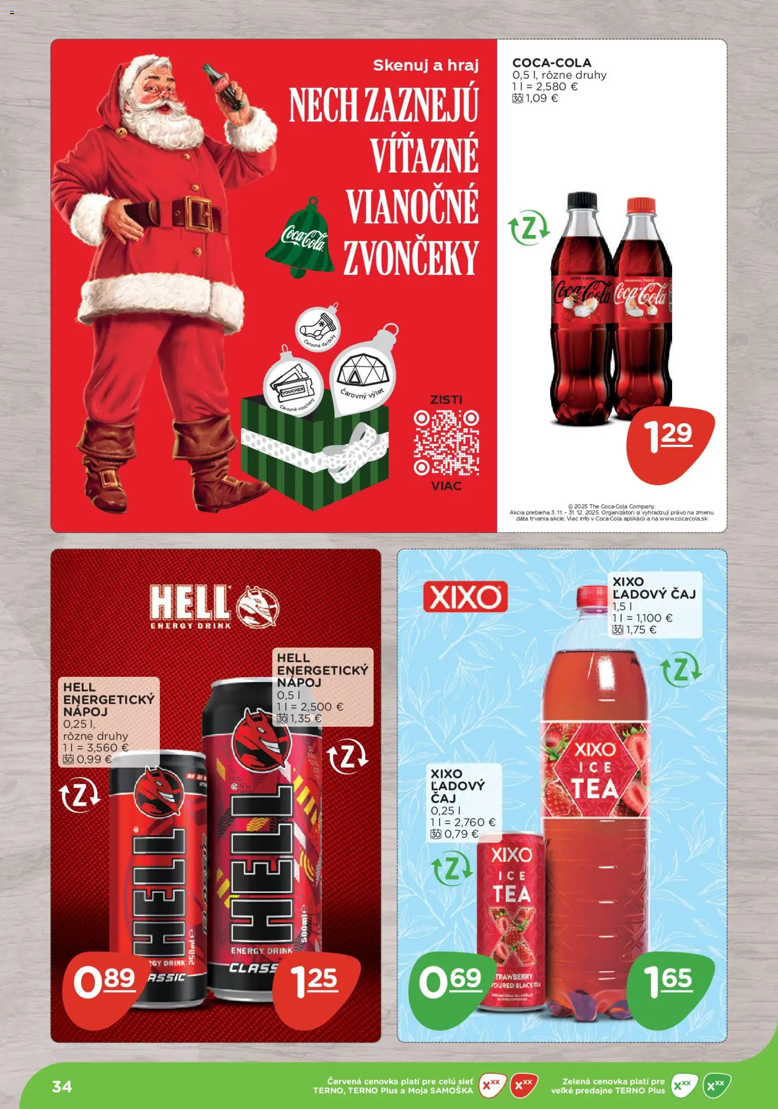 Nové Terno akcie – leták je platný od 10.11.2025 | Strana: 34 | Produkty: Čaj