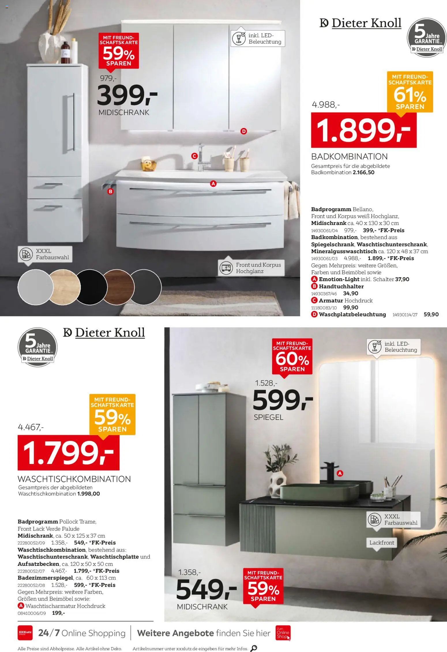 XXXL Lutz Badezimmer-Testerinnen und -Tester gesucht! – gültig ab 26.10.2025 | Seite: 20 | Produkte: Spiegel, Handtuchhalter, Armatur, Midischrank