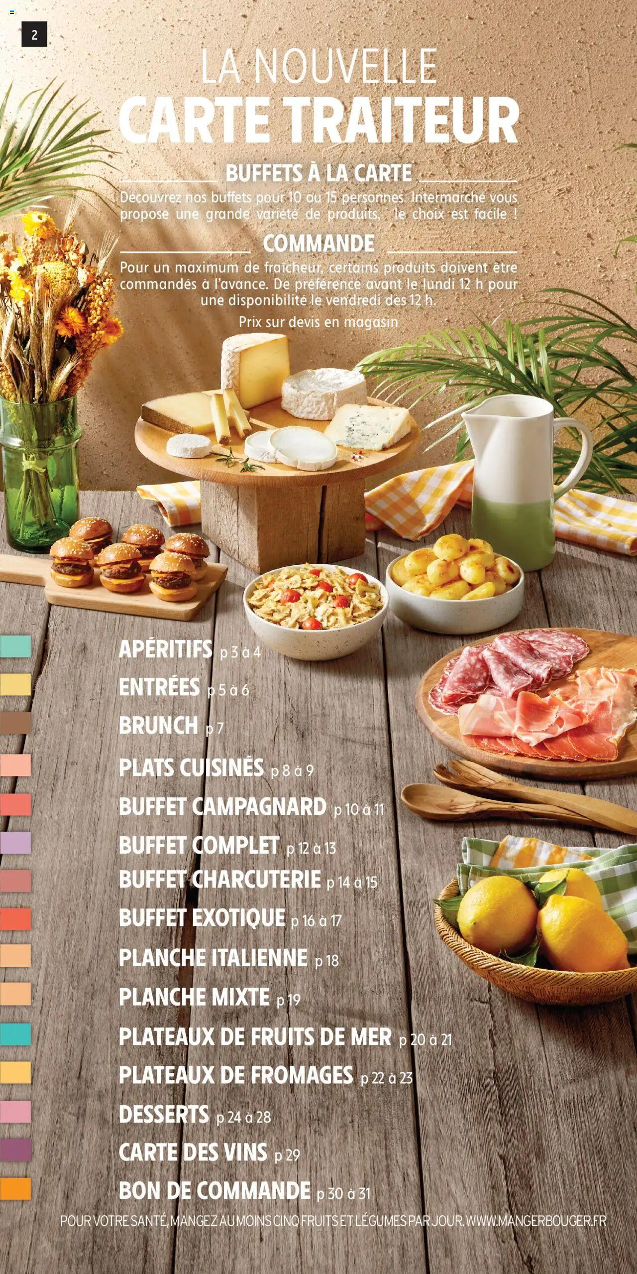  | Page: 2 | Produits: Fruits de mer, La nouvelle carte traiteur, Buffet